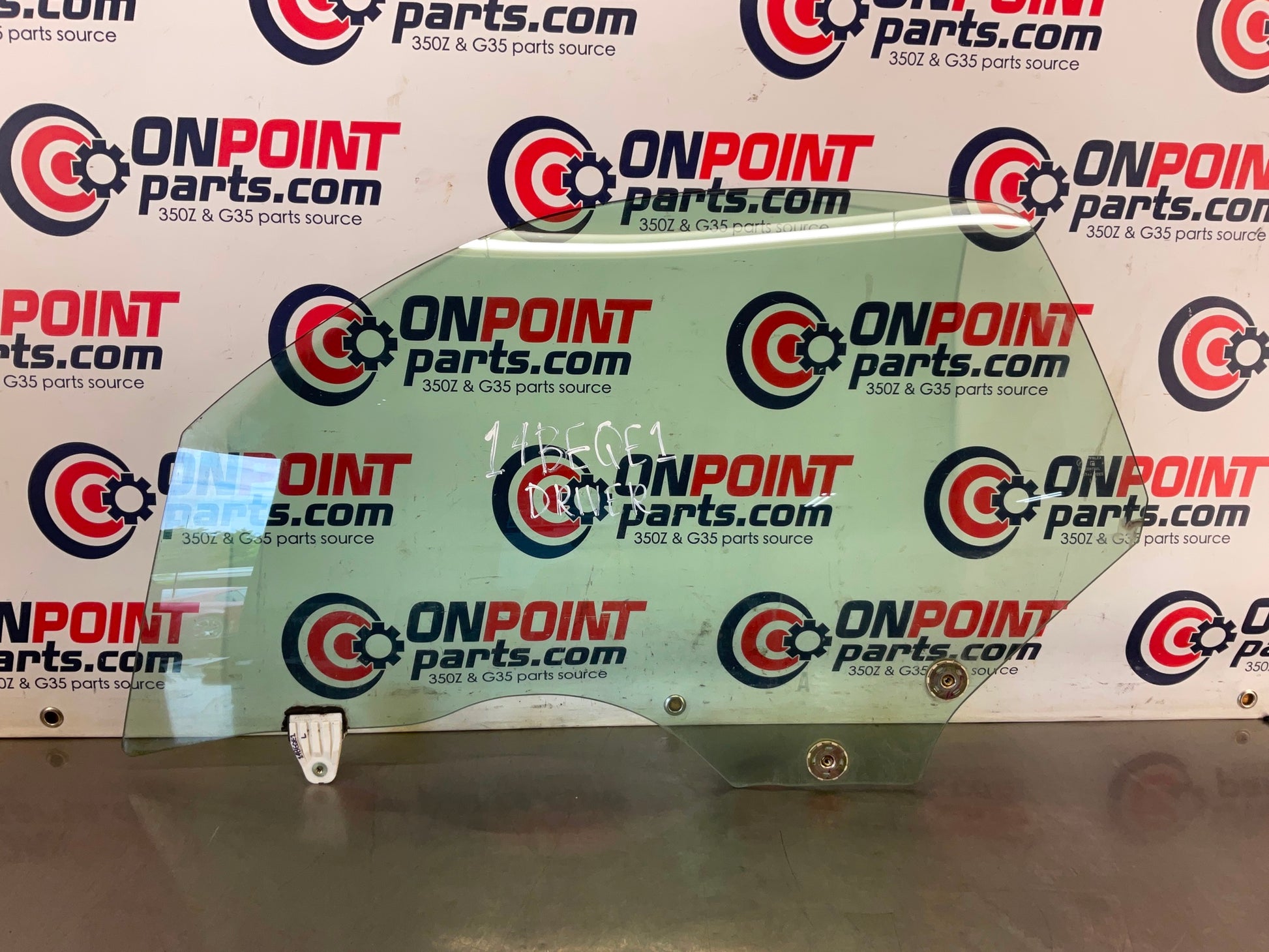 2004 Nissan 350Z Convertible Driver Left Door Window Glass OEM 14BEQE1 - On Point Parts Inc