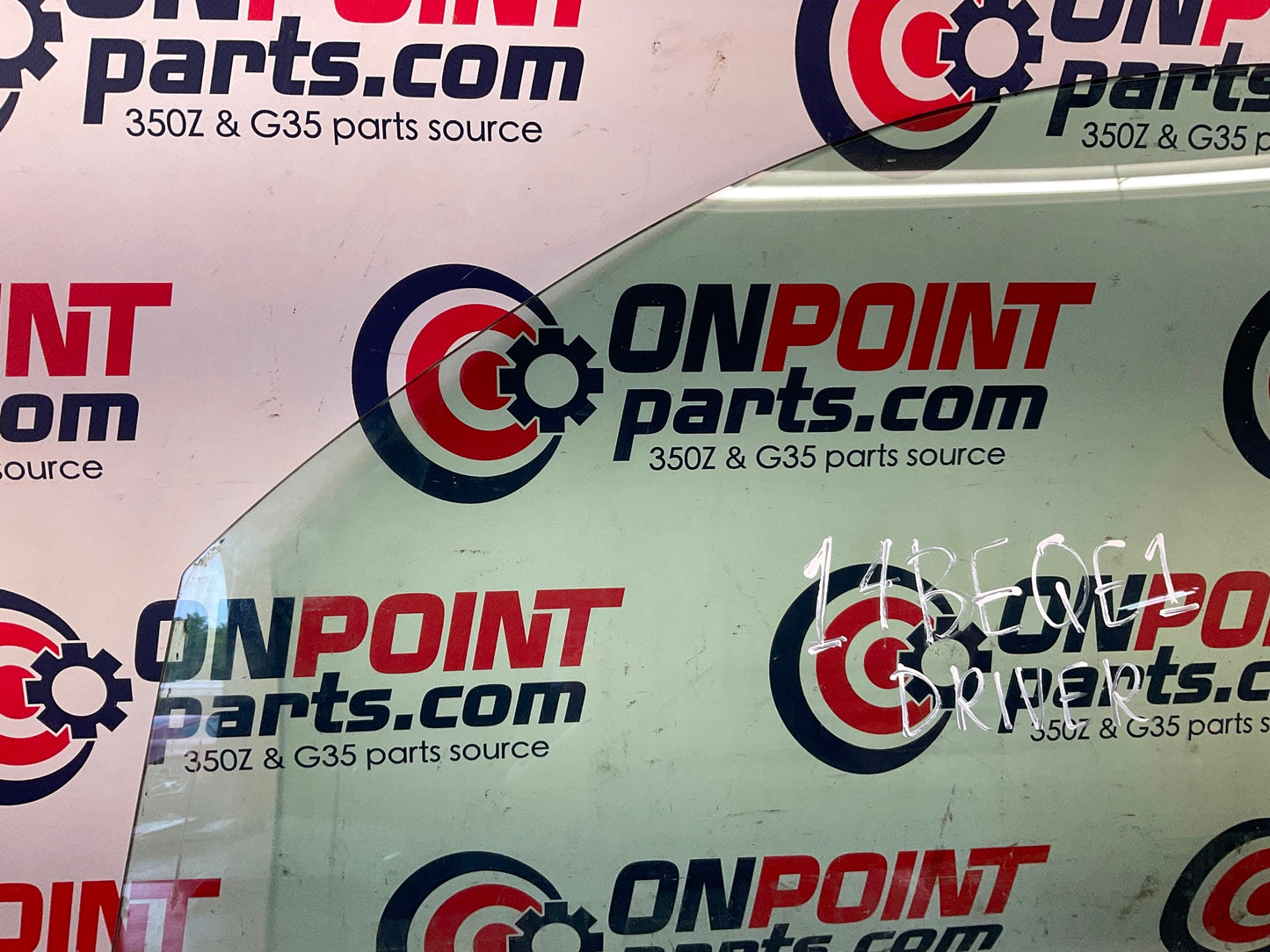 2004 Nissan 350Z Convertible Driver Left Door Window Glass OEM 14BEQE1 - On Point Parts Inc