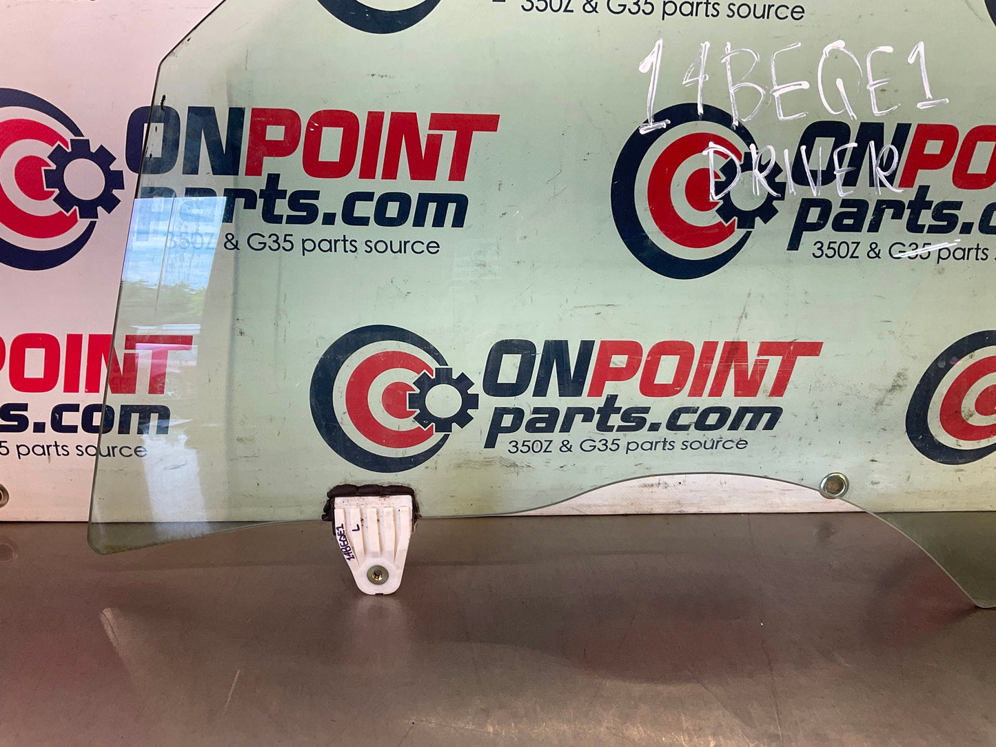 2004 Nissan 350Z Convertible Driver Left Door Window Glass OEM 14BEQE1 - On Point Parts Inc