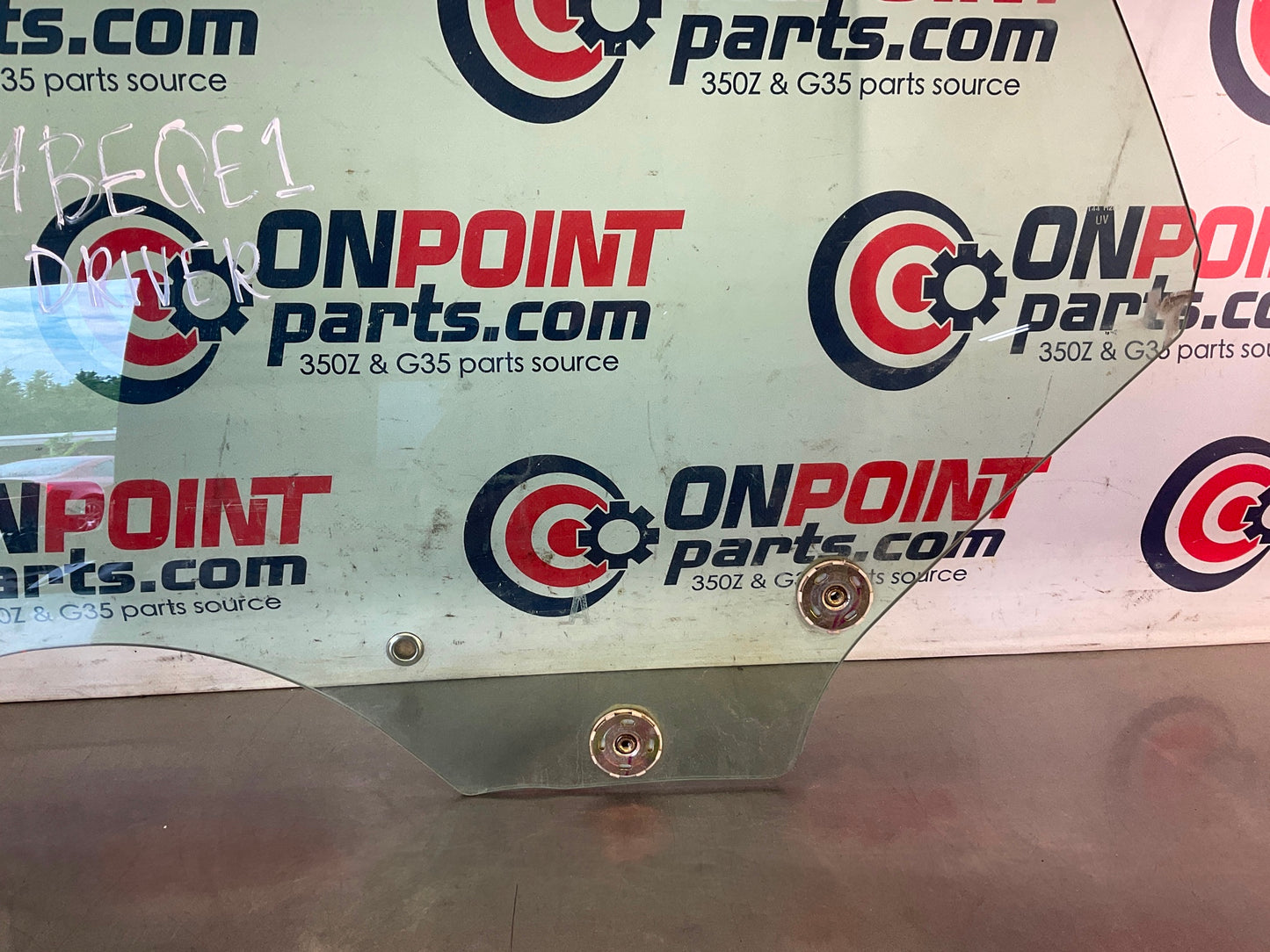 2004 Nissan 350Z Convertible Driver Left Door Window Glass OEM 14BEQE1 - On Point Parts Inc