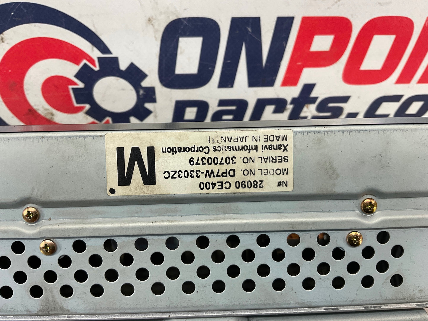 2004 Nissan 350Z Radio Navigation Display Screen 28090 UNTESTED OEM 14BEQEC - On Point Parts Inc