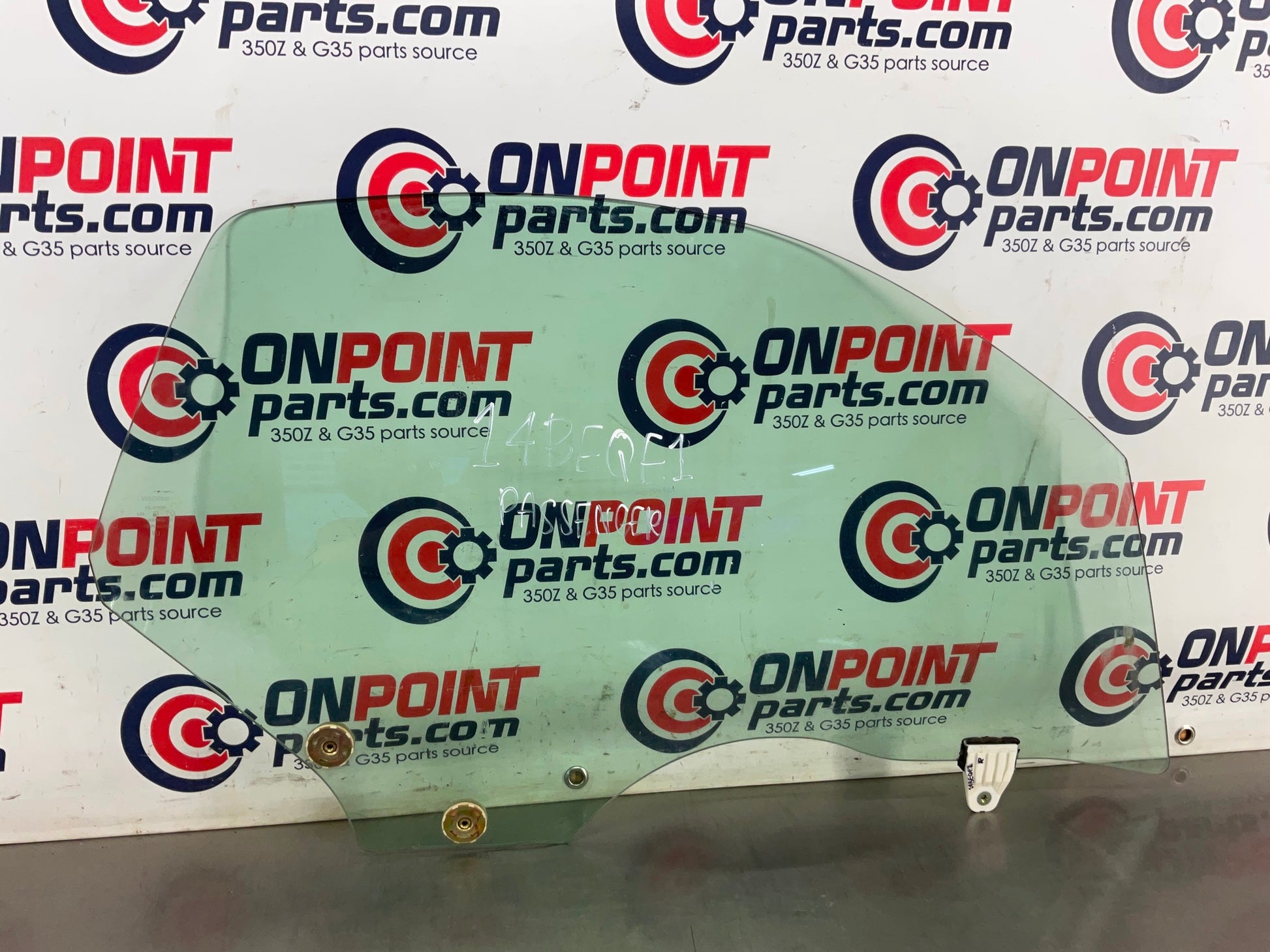 2004 Nissan 350Z Convertible Passenger Right Door Window Glass OEM 14BEQE1 - On Point Parts Inc