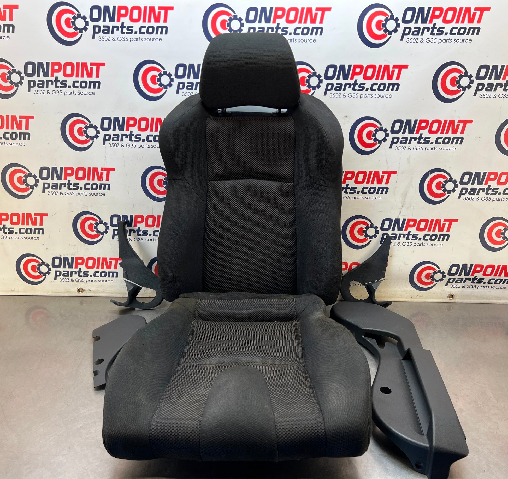 2003 Nissan 350Z Driver Left Cloth Seat Cushions Headrest and Trim OEM 24BL7D9 - On Point Parts Inc