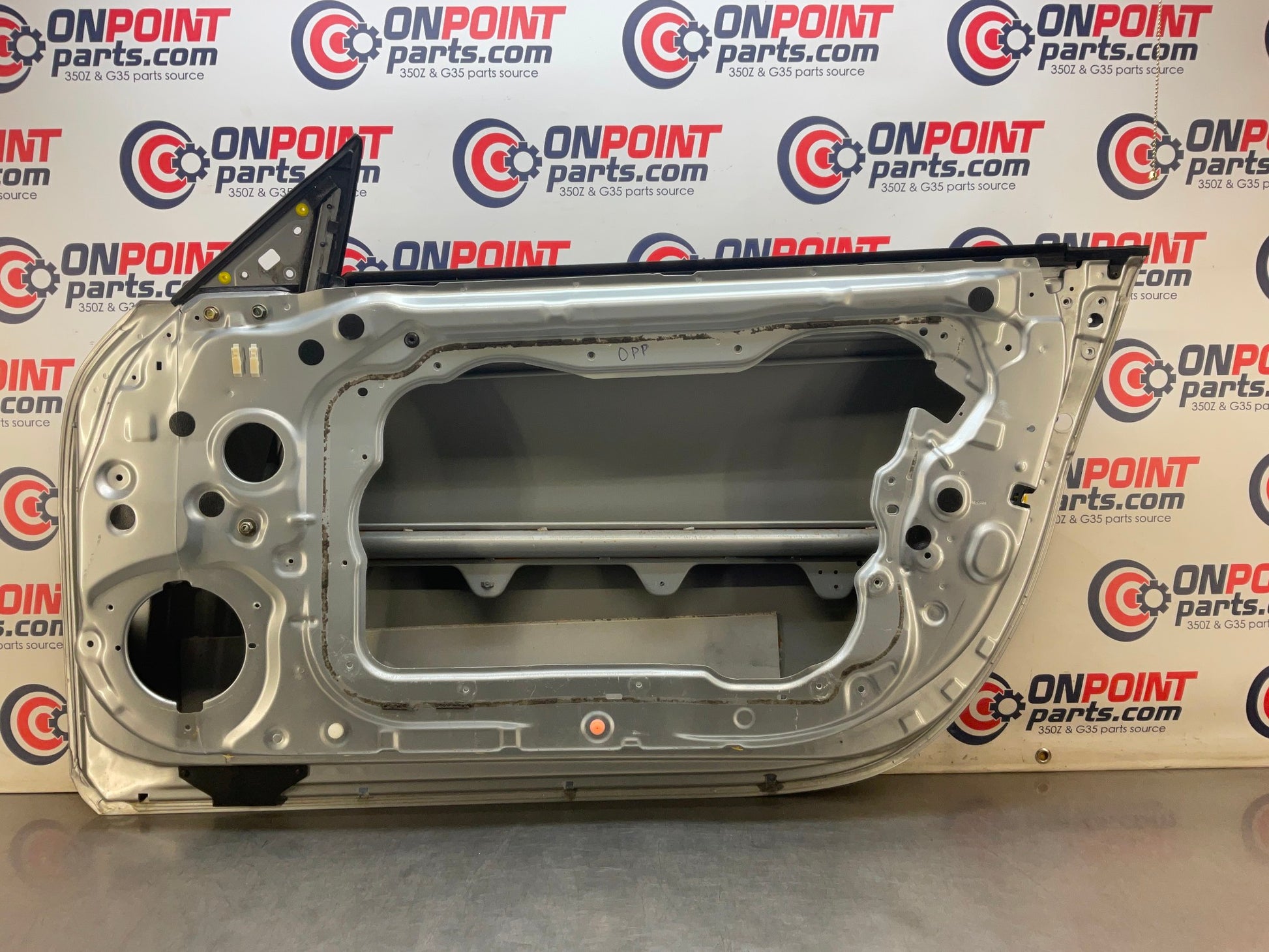2004 Nissan Z33 350Z Vert Passenger Right Door Shell with Mirror OEM 14BALF1 - On Point Parts Inc