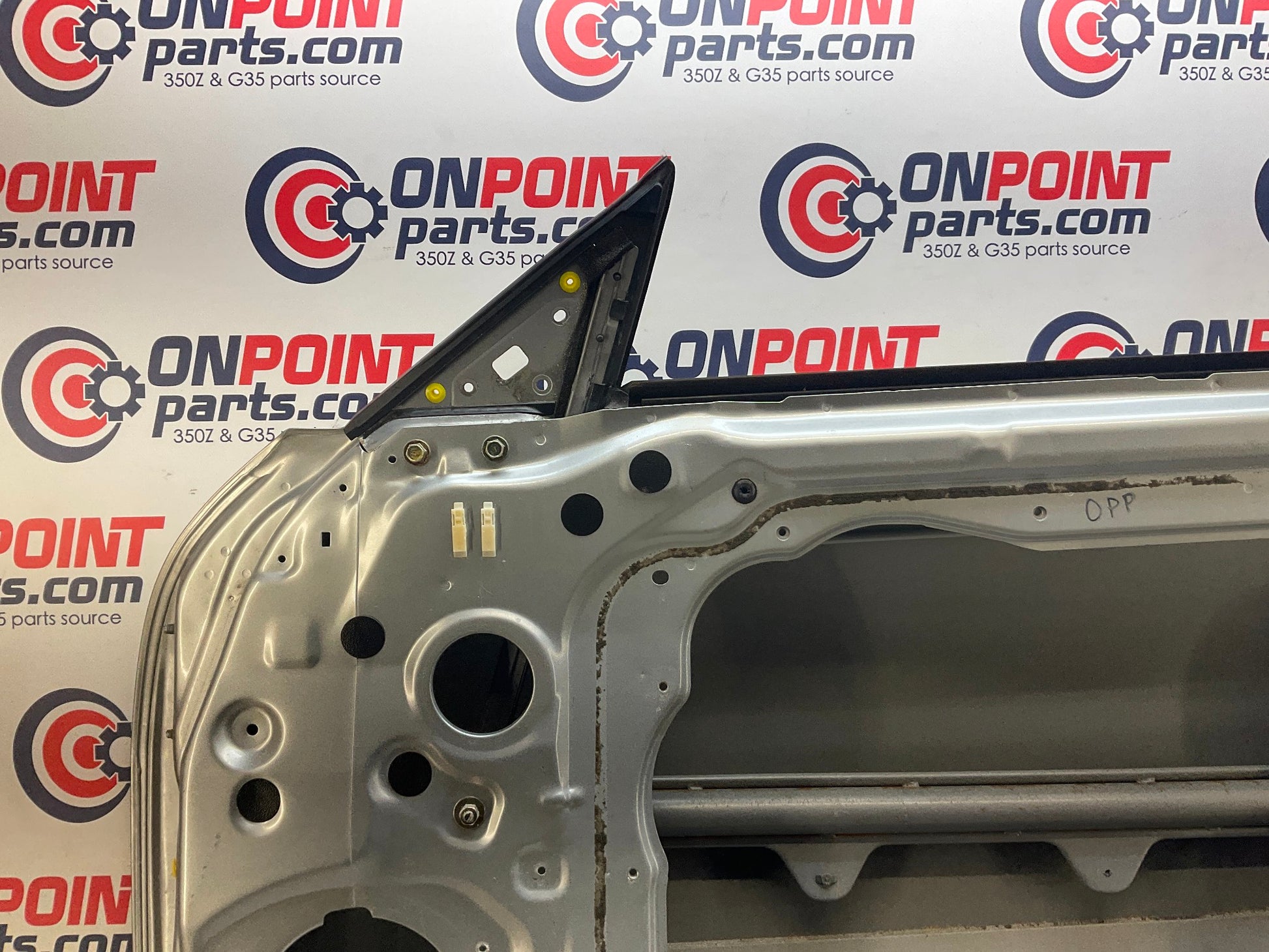 2004 Nissan Z33 350Z Vert Passenger Right Door Shell with Mirror OEM 14BALF1 - On Point Parts Inc