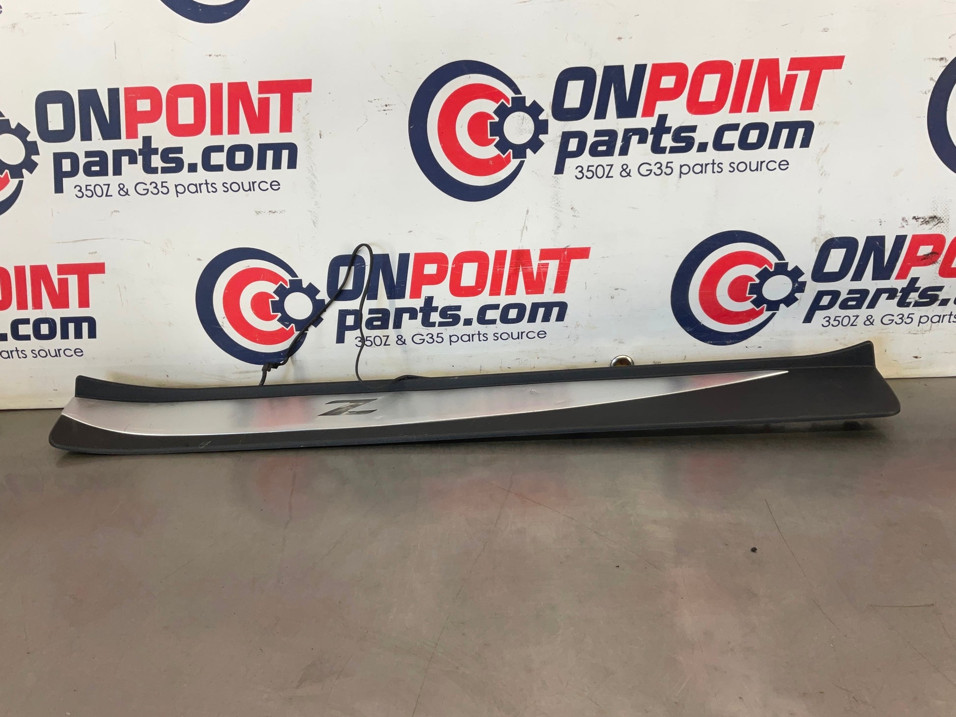 2012 Nissan 370Z Passenger Illuminated Door Threshold Kick Plate OEM 24BDME7 - On Point Parts Inc