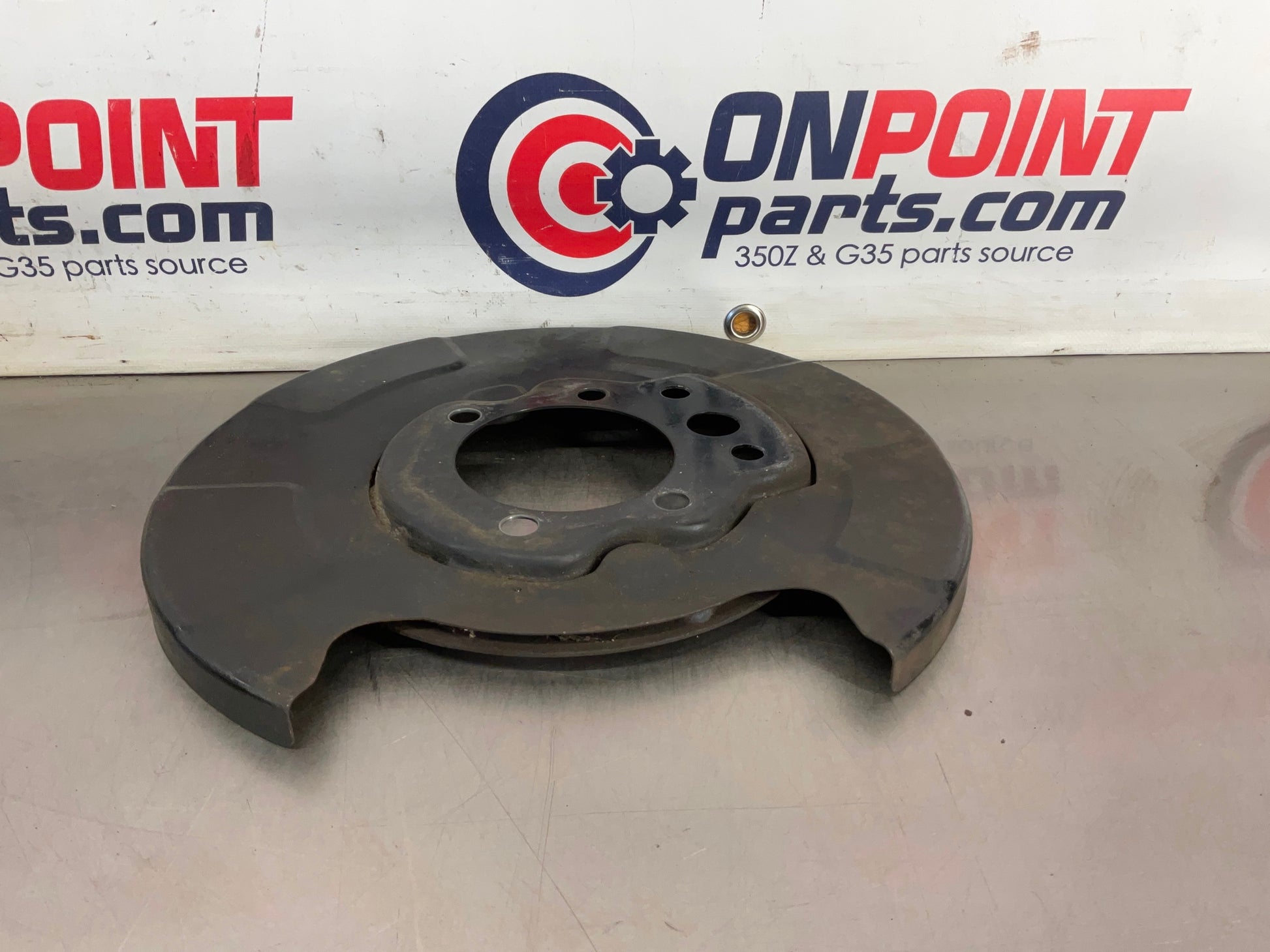 2004 Infiniti G35 Passenger Right Rear Brake Dust Cover Baffle Plate OEM 15BE4EK - On Point Parts Inc