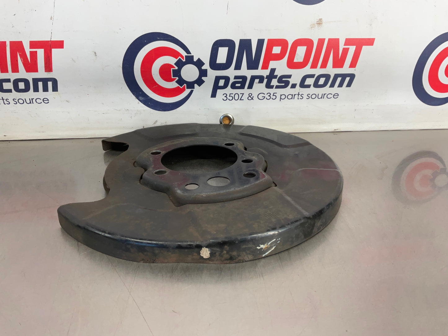 2004 Infiniti G35 Passenger Right Rear Brake Dust Cover Baffle Plate OEM 15BE4EK - On Point Parts Inc