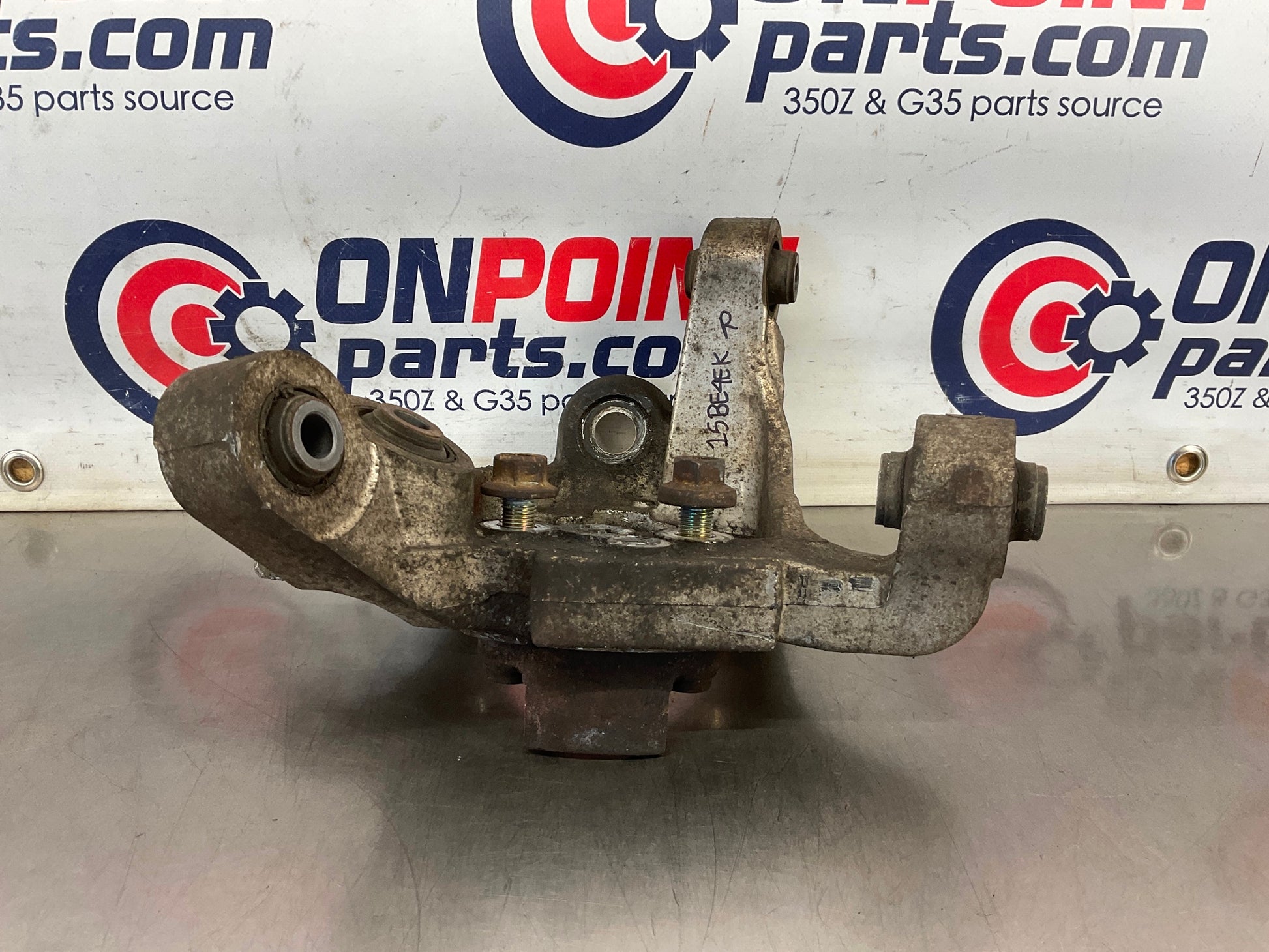 2004 Infiniti G35 Passenger Rear Suspension Knuckle Axle Housing OEM 15BE4EK - On Point Parts Inc