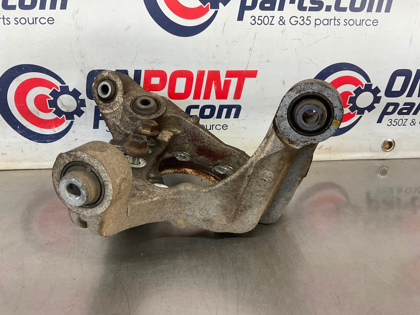 2004 Infiniti G35 Passenger Rear Suspension Knuckle Axle Housing OEM 15BE4EK - On Point Parts Inc