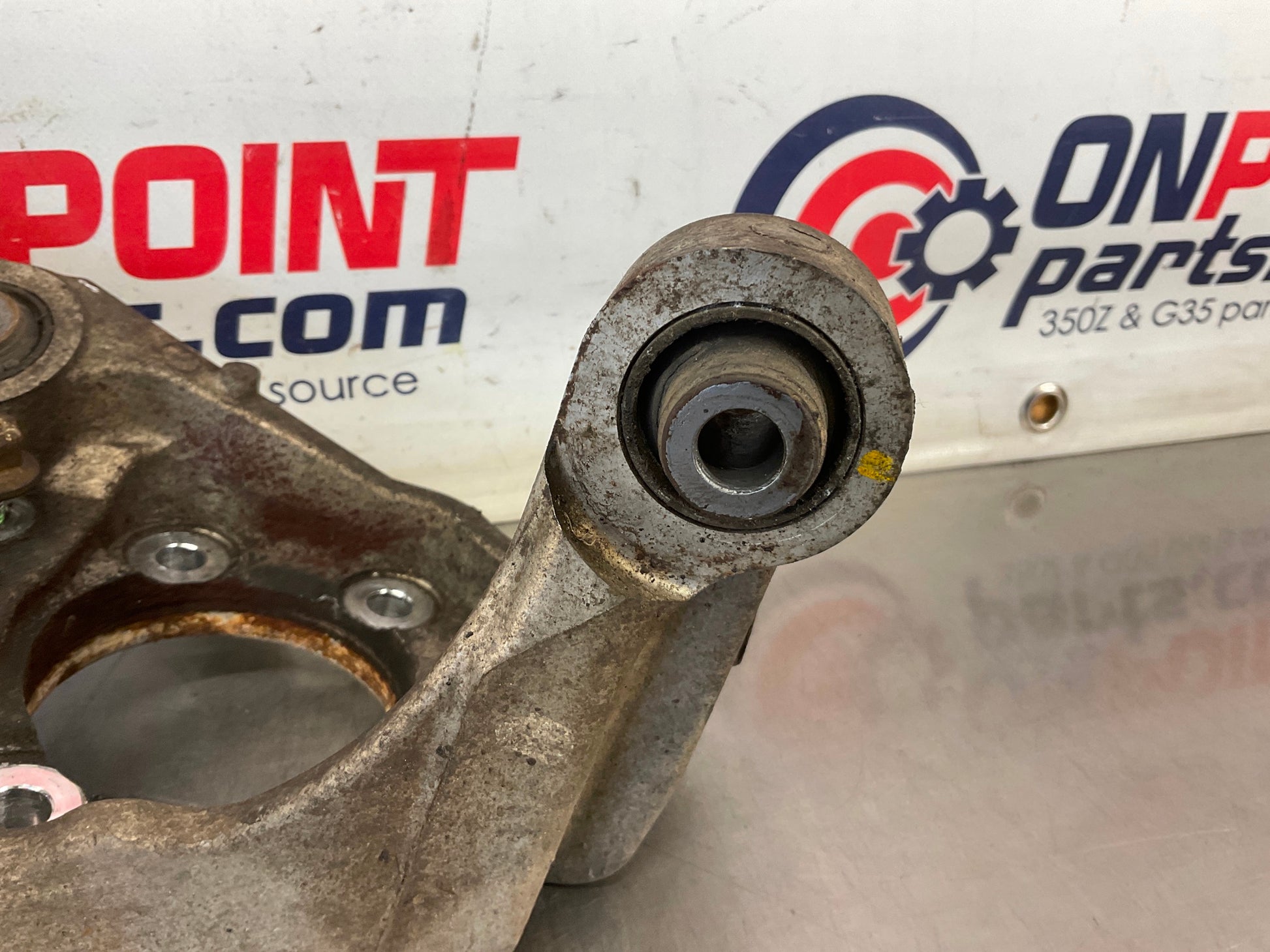 2004 Infiniti G35 Passenger Rear Suspension Knuckle Axle Housing OEM 15BE4EK - On Point Parts Inc