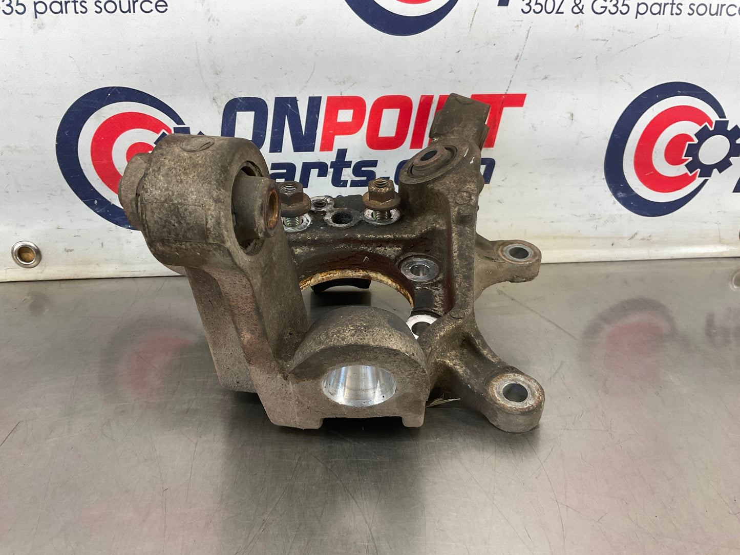 2004 Infiniti G35 Passenger Rear Suspension Knuckle Axle Housing OEM 15BE4EK - On Point Parts Inc