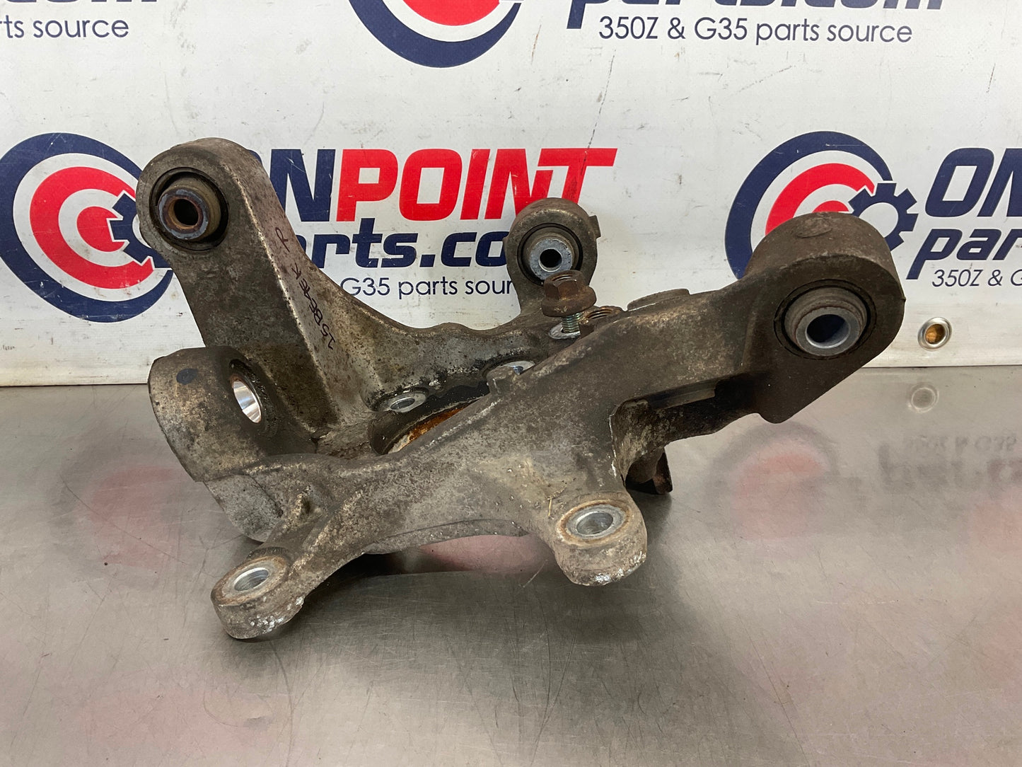 2004 Infiniti G35 Passenger Rear Suspension Knuckle Axle Housing OEM 15BE4EK - On Point Parts Inc