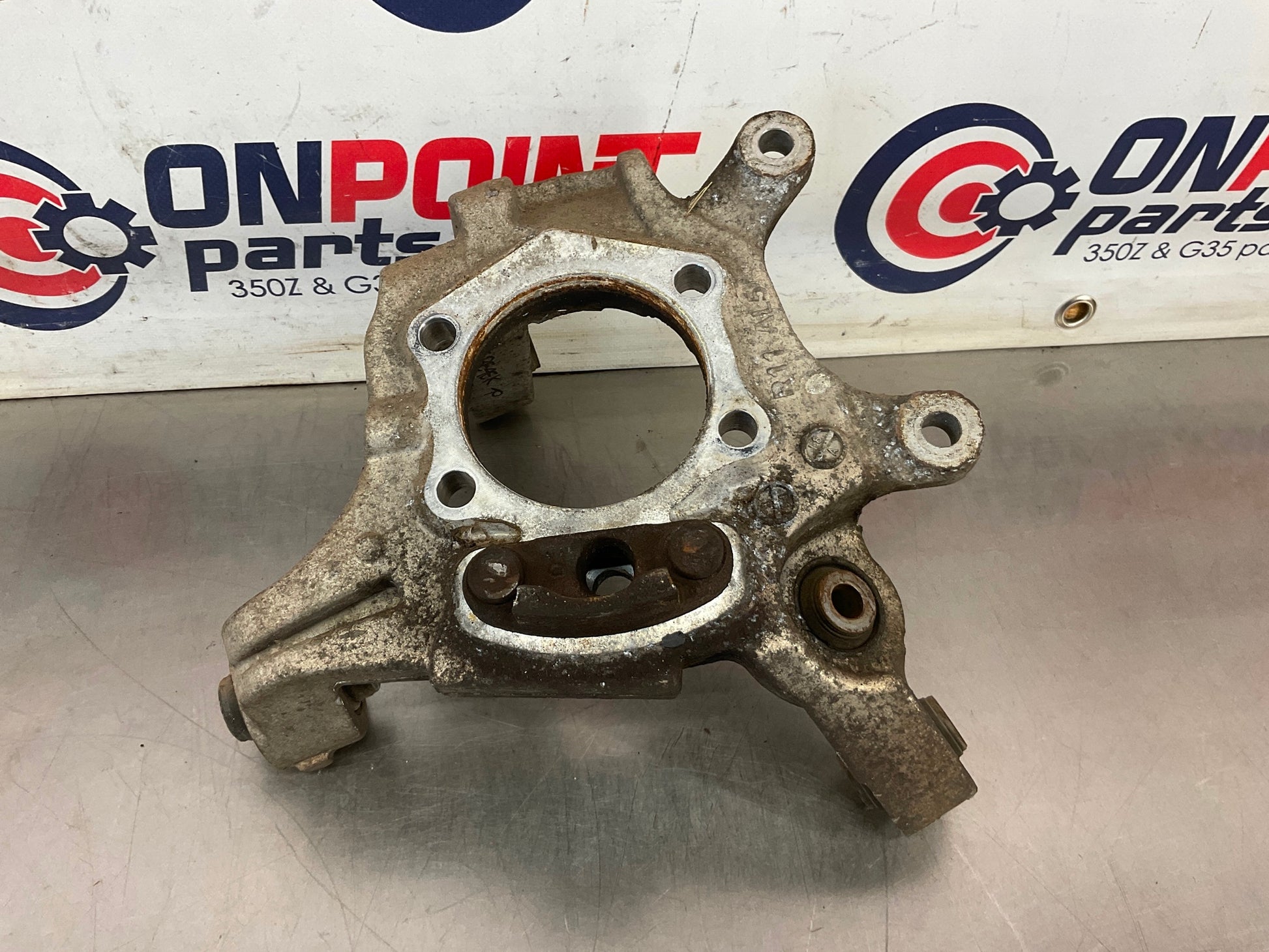 2004 Infiniti G35 Passenger Rear Suspension Knuckle Axle Housing OEM 15BE4EK - On Point Parts Inc