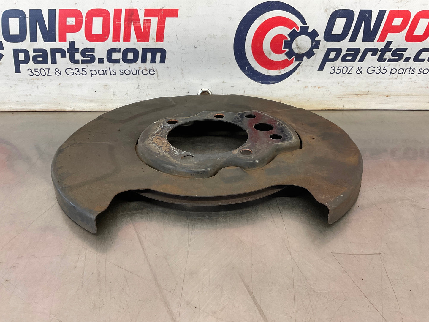 2004 Infiniti G35 Driver Left Rear Brake Dust Cover Baffle Plate OEM 15BE4EG - On Point Parts Inc