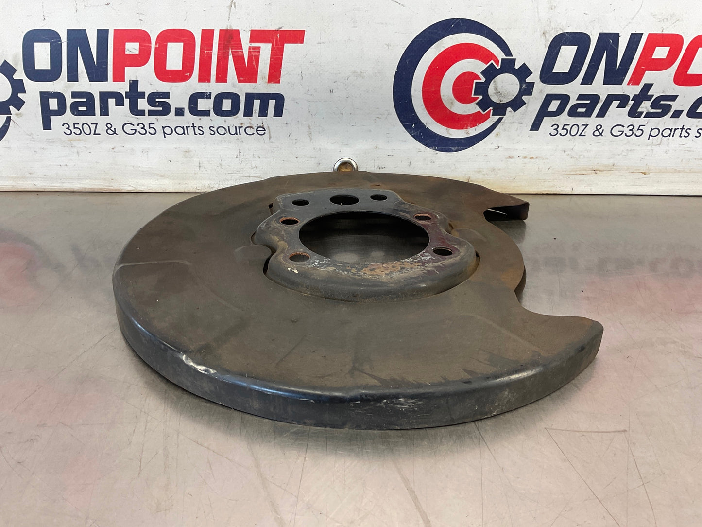 2004 Infiniti G35 Driver Left Rear Brake Dust Cover Baffle Plate OEM 15BE4EG - On Point Parts Inc