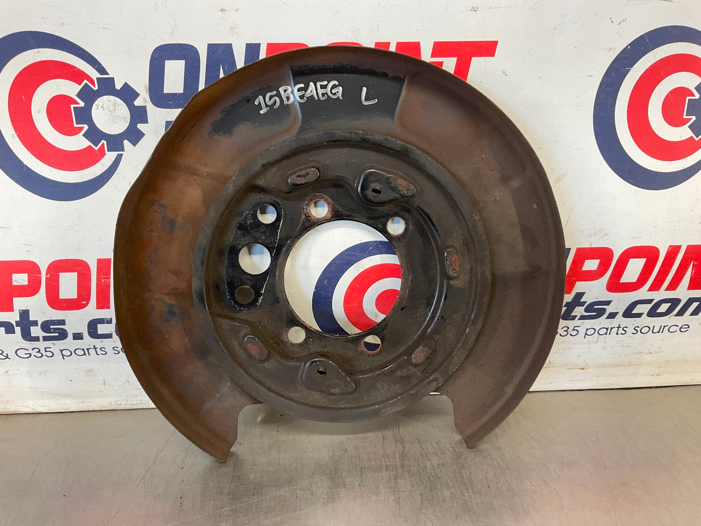 2004 Infiniti G35 Driver Left Rear Brake Dust Cover Baffle Plate OEM 15BE4EG - On Point Parts Inc