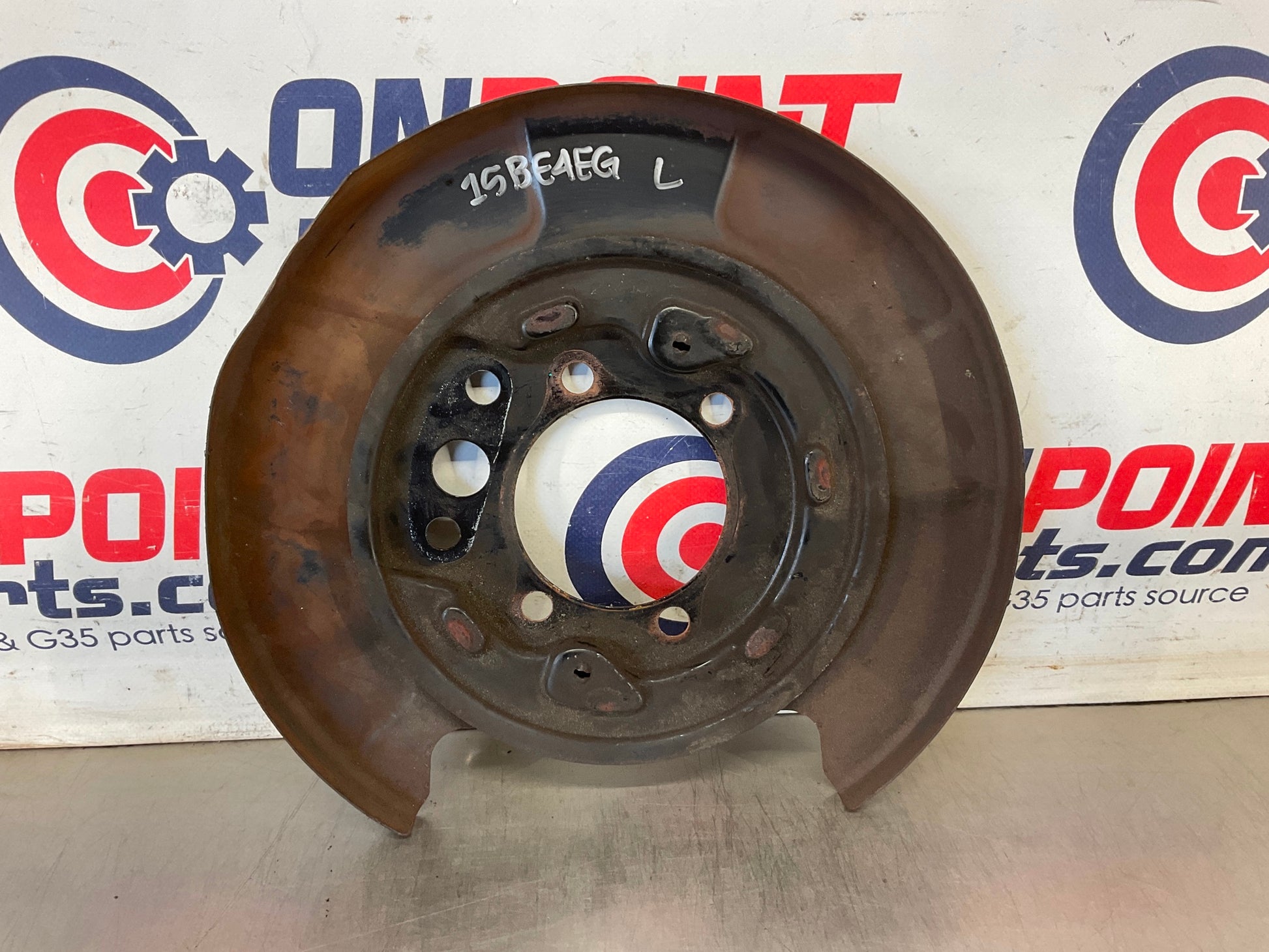 2004 Infiniti G35 Driver Left Rear Brake Dust Cover Baffle Plate OEM 15BE4EG - On Point Parts Inc