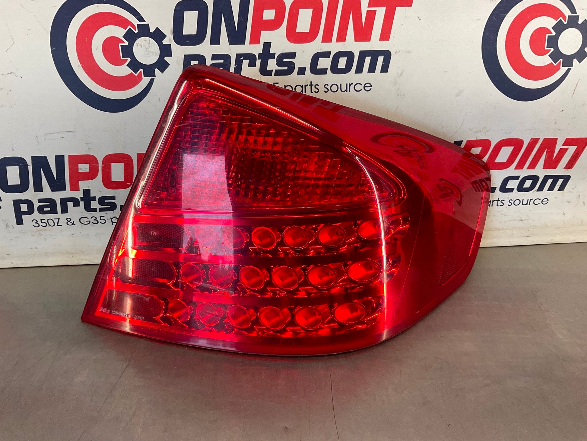 2004 Infiniti G35 Sedan Passenger Right Tail Light Assembly A OEM 15BE4E2 - On Point Parts Inc
