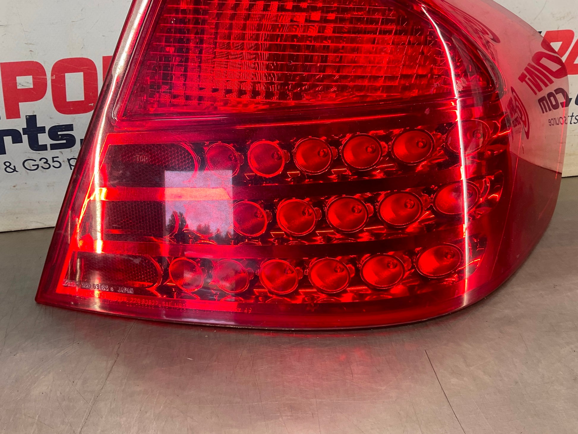 2004 Infiniti G35 Sedan Passenger Right Tail Light Assembly A OEM 15BE4E2 - On Point Parts Inc