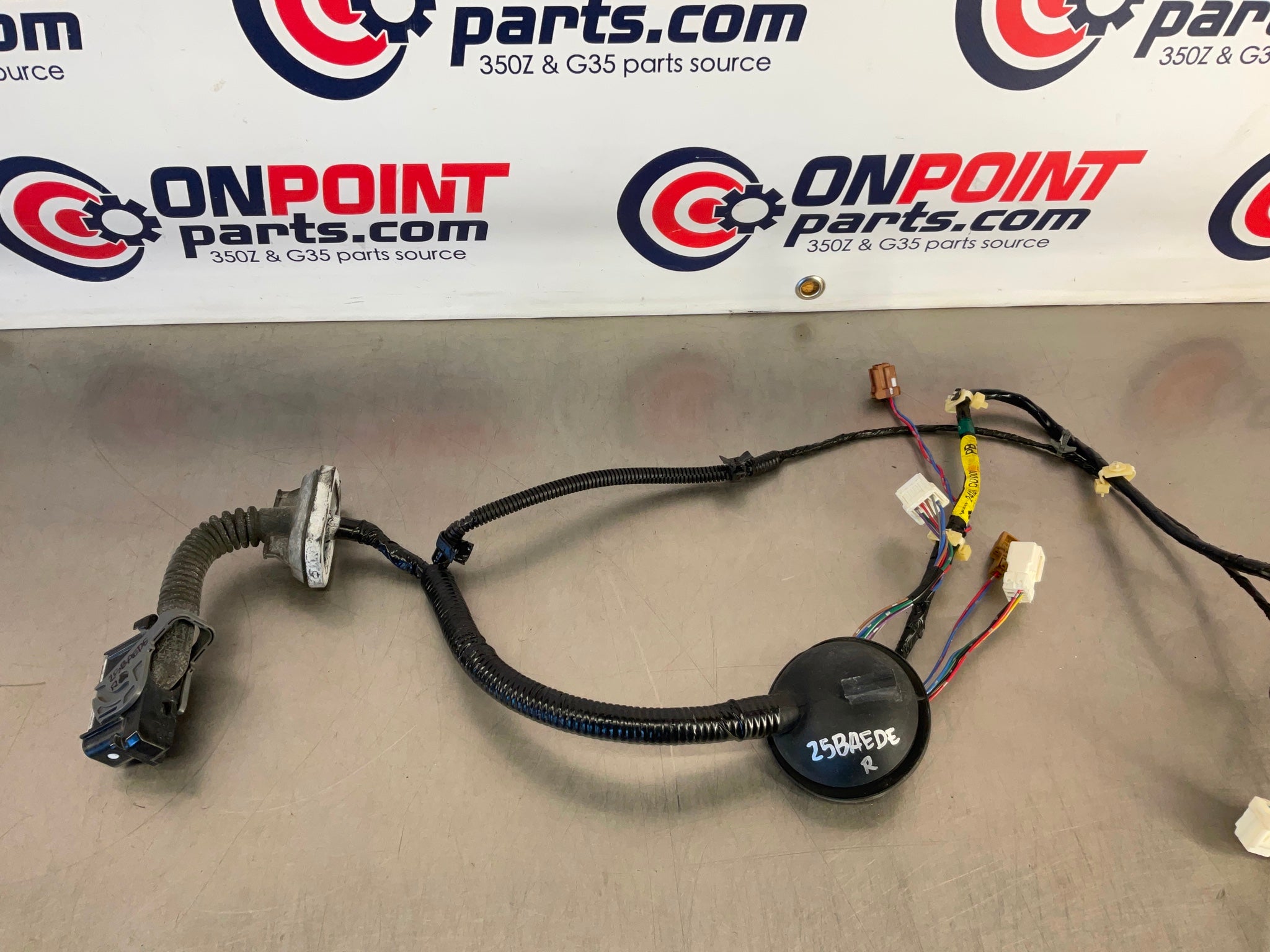 03-09 Nissan 350Z Passenger Right Door Wiring Harness 24124CD001