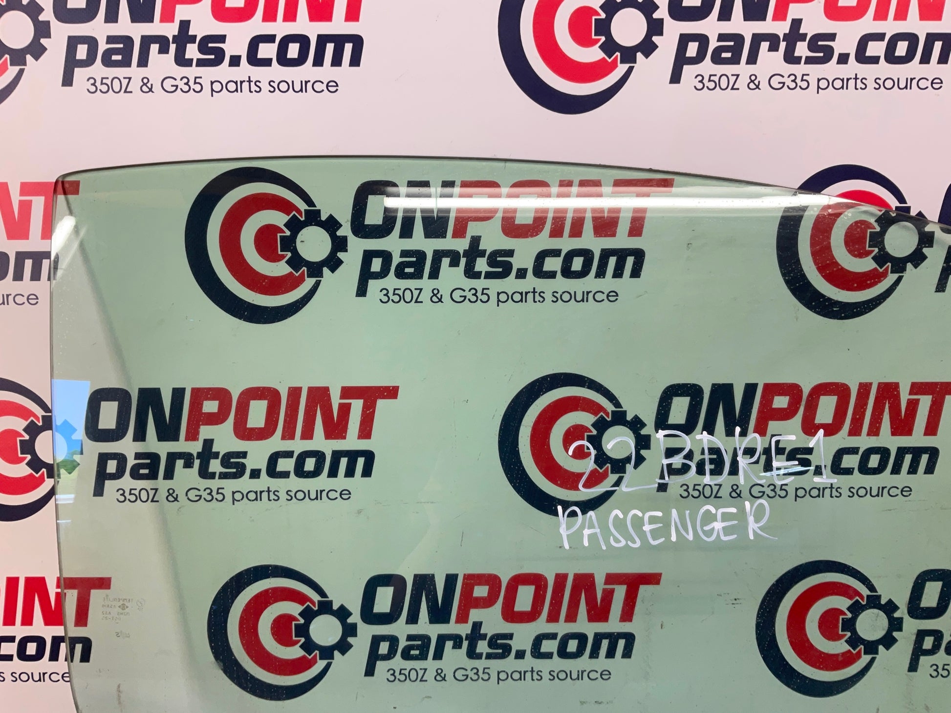 2003 Infiniti G35 Passenger Right Window Glass 80300 OEM 22BDRE1 - On Point Parts Inc
