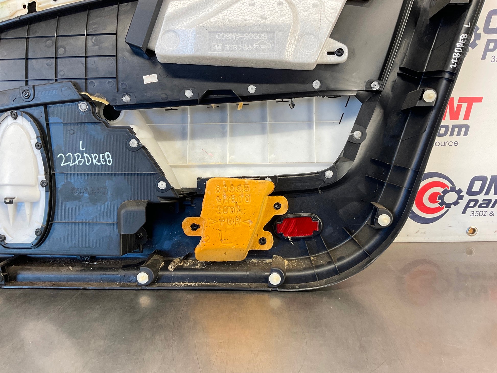 2003 Infiniti G35 Driver Left Interior Door Panel 80901 OEM 22BDRE8 - On Point Parts Inc