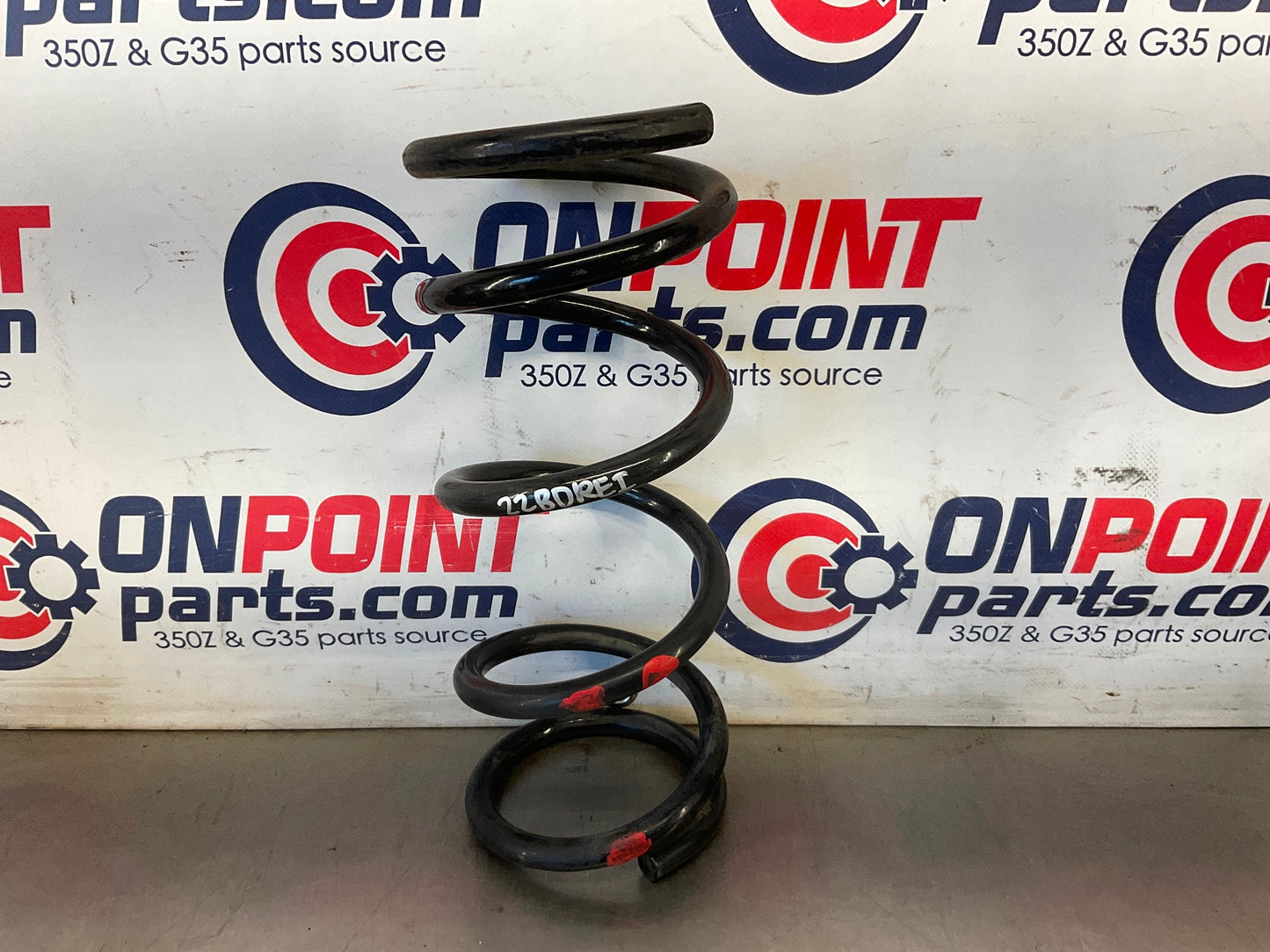 2003 Infiniti G35 Rear Red Dot Coil Springs OEM 22BDREI - On Point Parts Inc