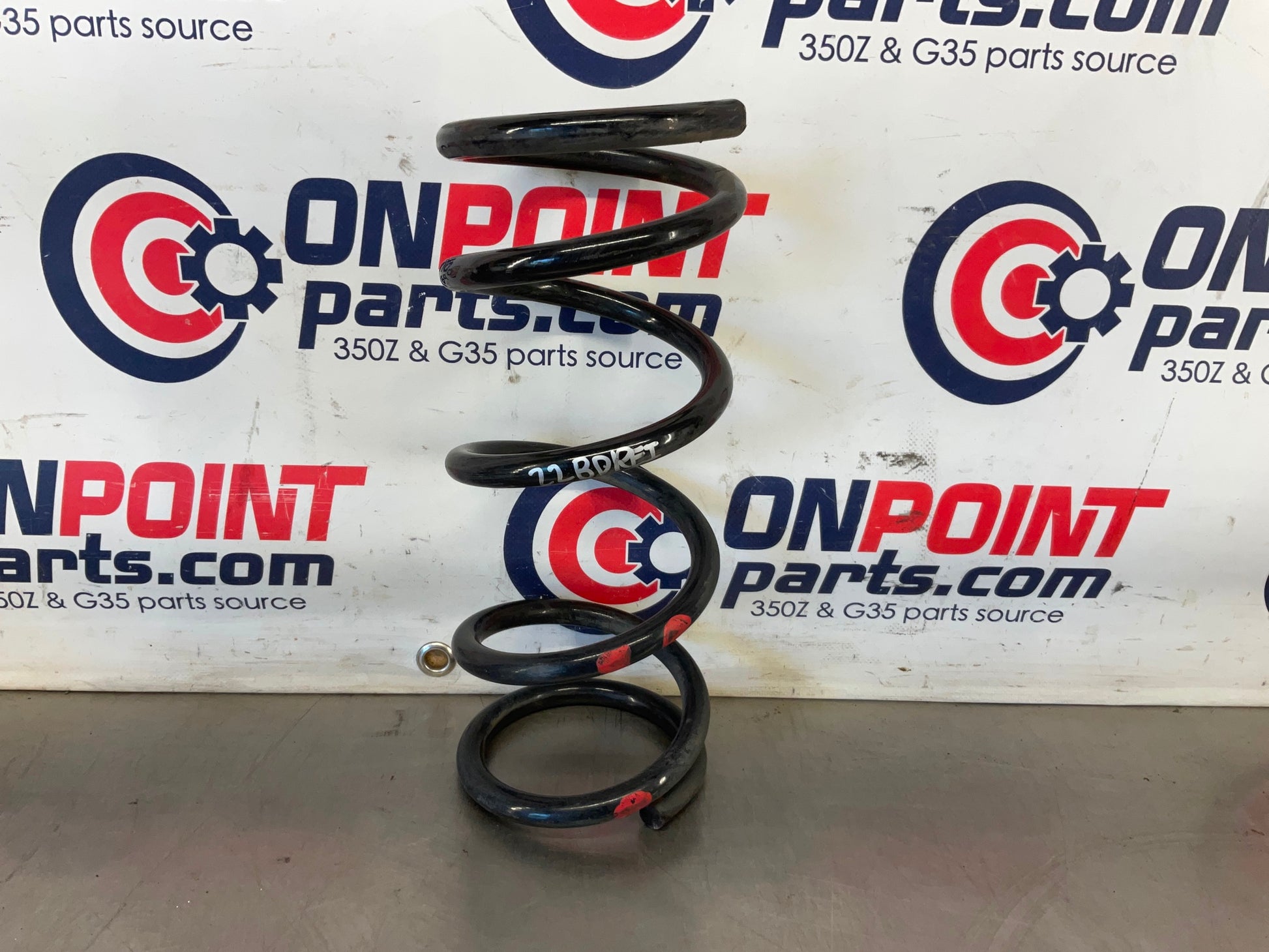 2003 Infiniti G35 Rear Red Dot Coil Springs OEM 22BDREI - On Point Parts Inc