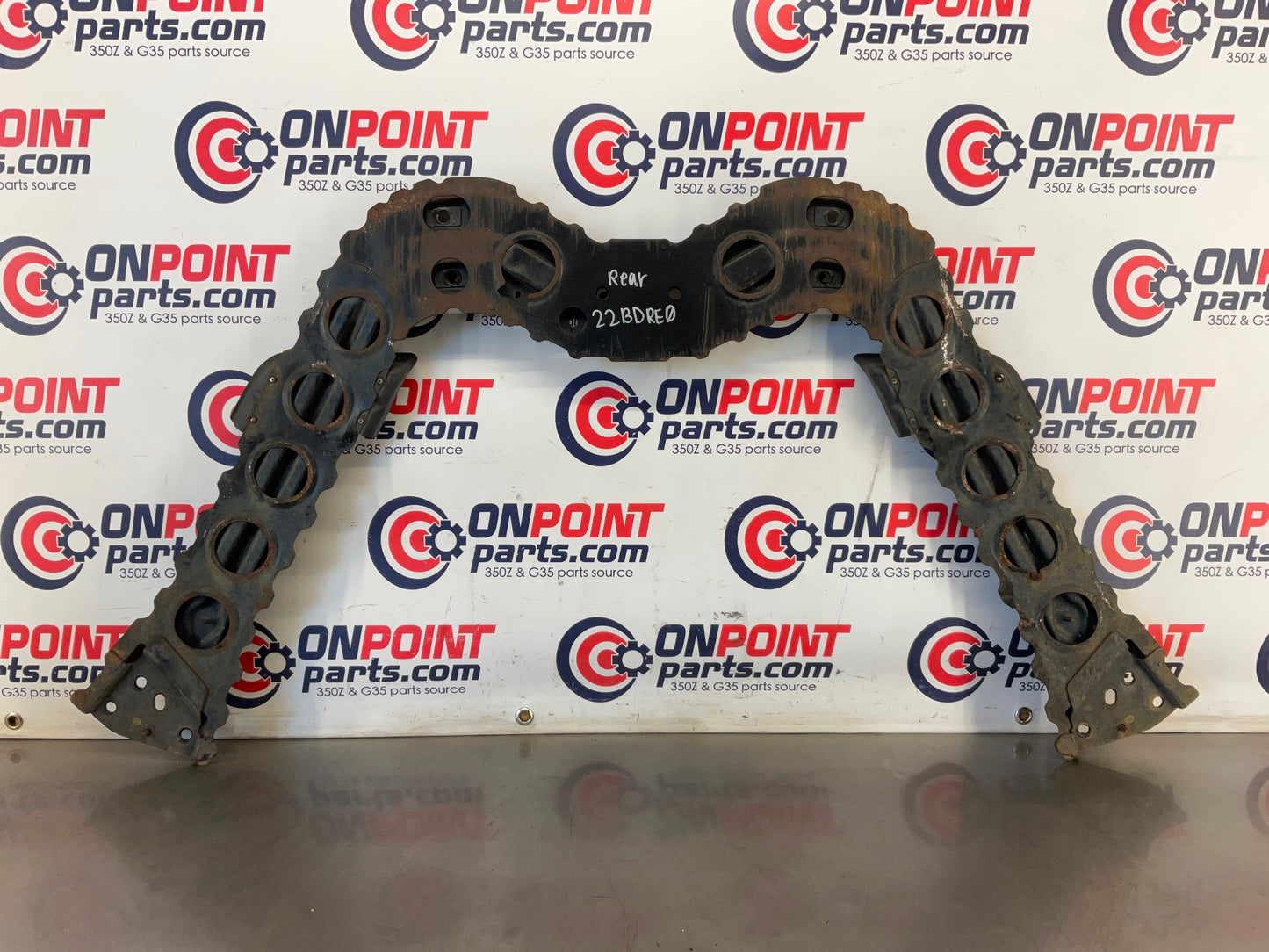 2003 Infiniti G35 Rear Suspension Stay Brace Crossmember Tunnel OEM 22BDRE0 - On Point Parts Inc