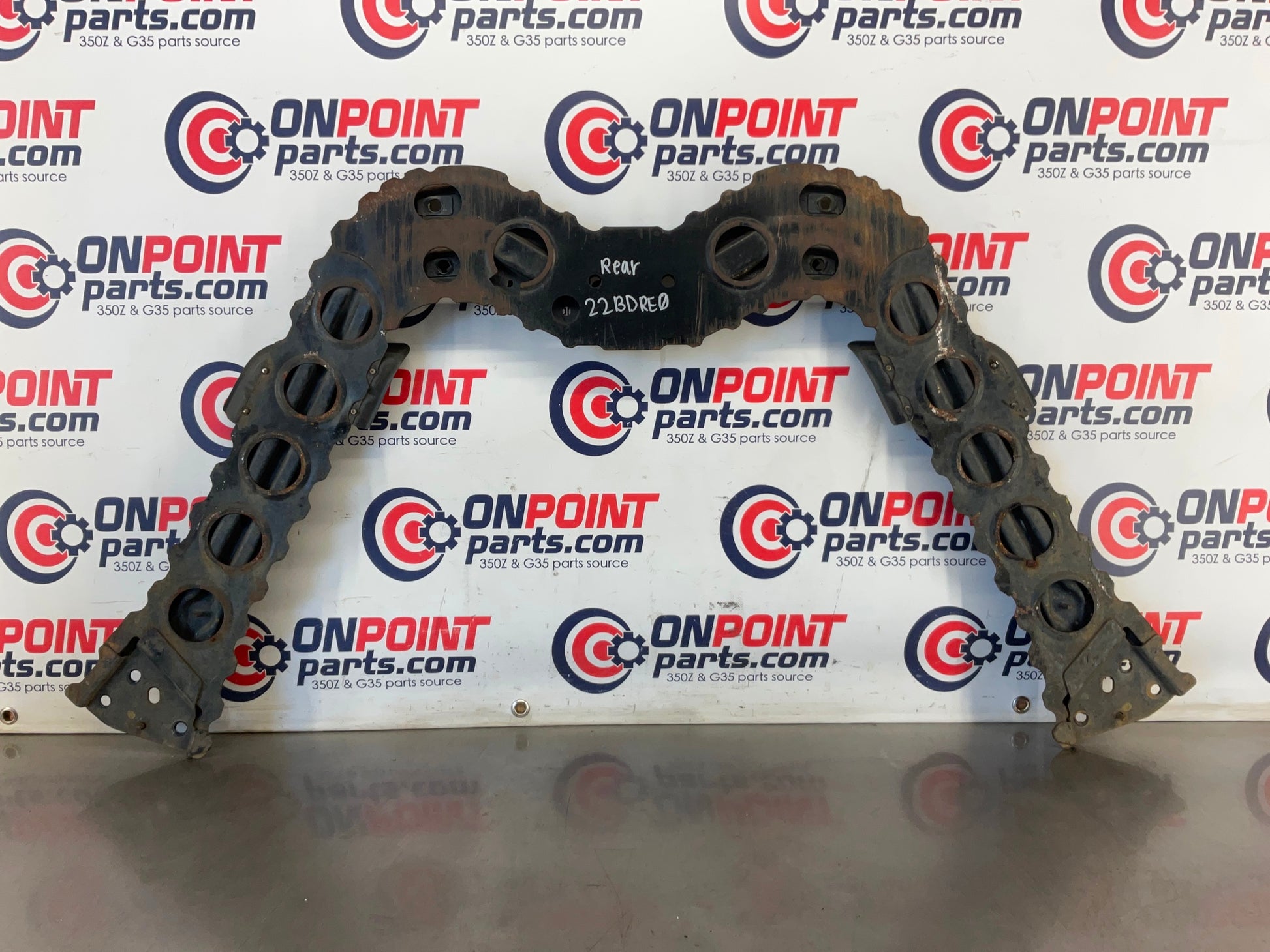 2003 Infiniti G35 Rear Suspension Stay Brace Crossmember Tunnel OEM 22BDRE0 - On Point Parts Inc