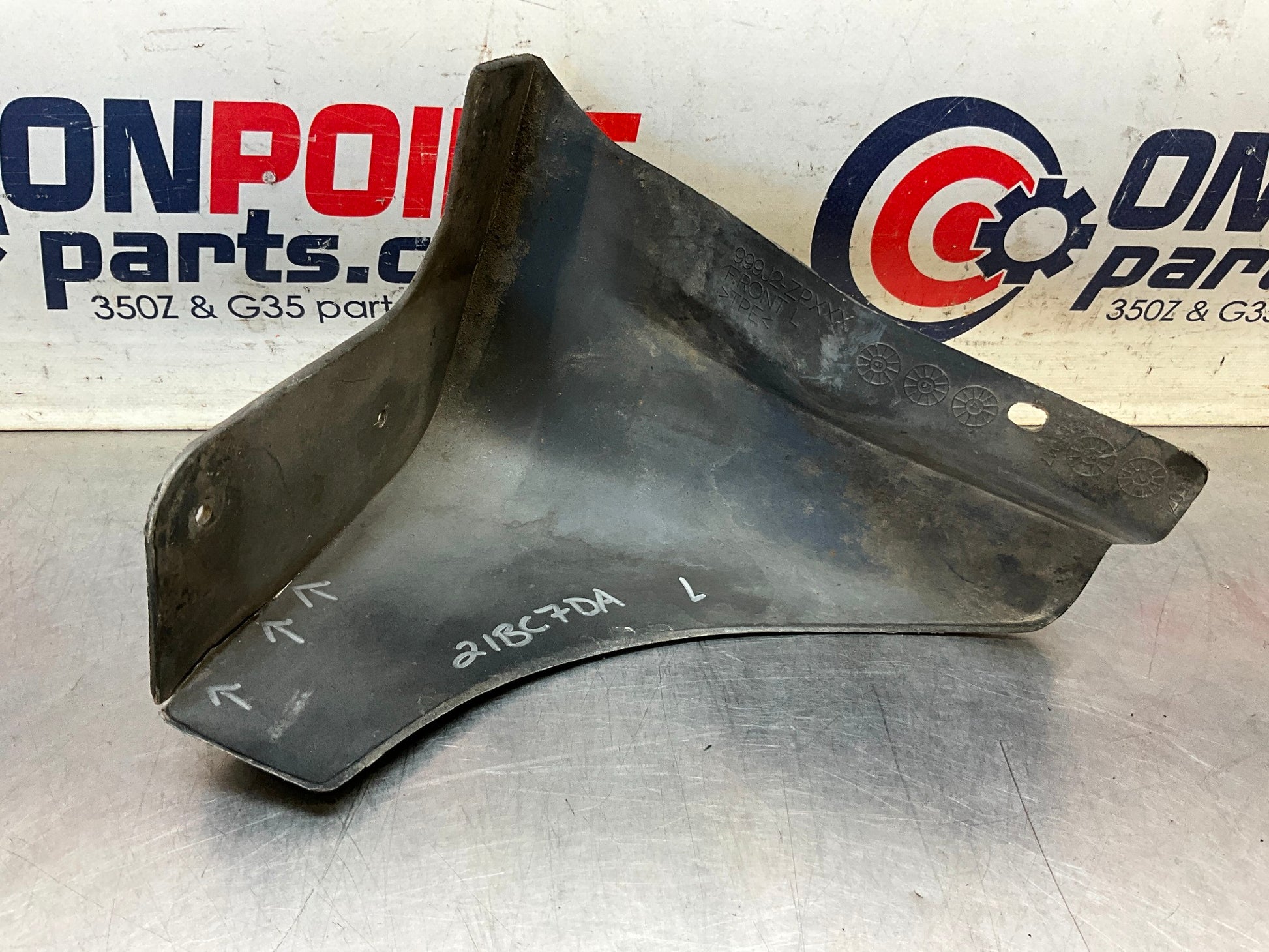2006 Nissan 350Z Driver Left Front Mud Flap Splash Guard OEM 21BC7DA - On Point Parts Inc