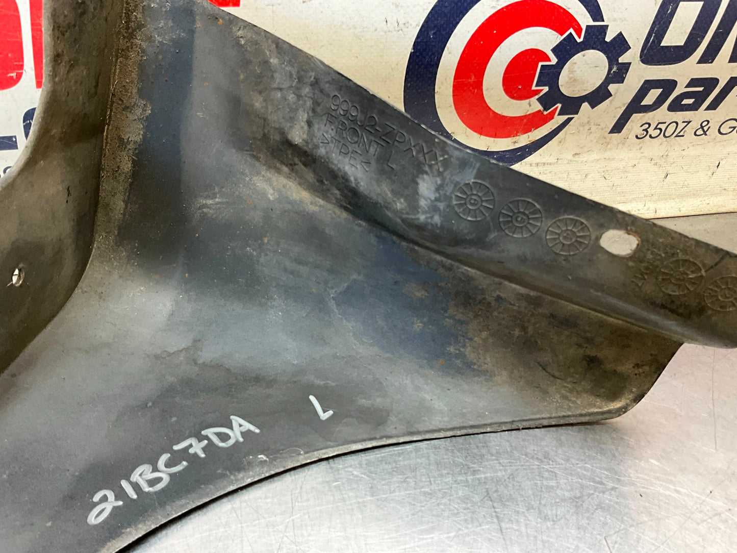 2006 Nissan 350Z Driver Left Front Mud Flap Splash Guard OEM 21BC7DA - On Point Parts Inc