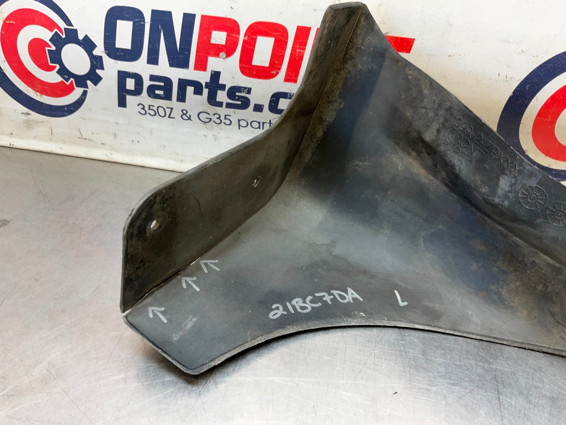 2006 Nissan 350Z Driver Left Front Mud Flap Splash Guard OEM 21BC7DA - On Point Parts Inc