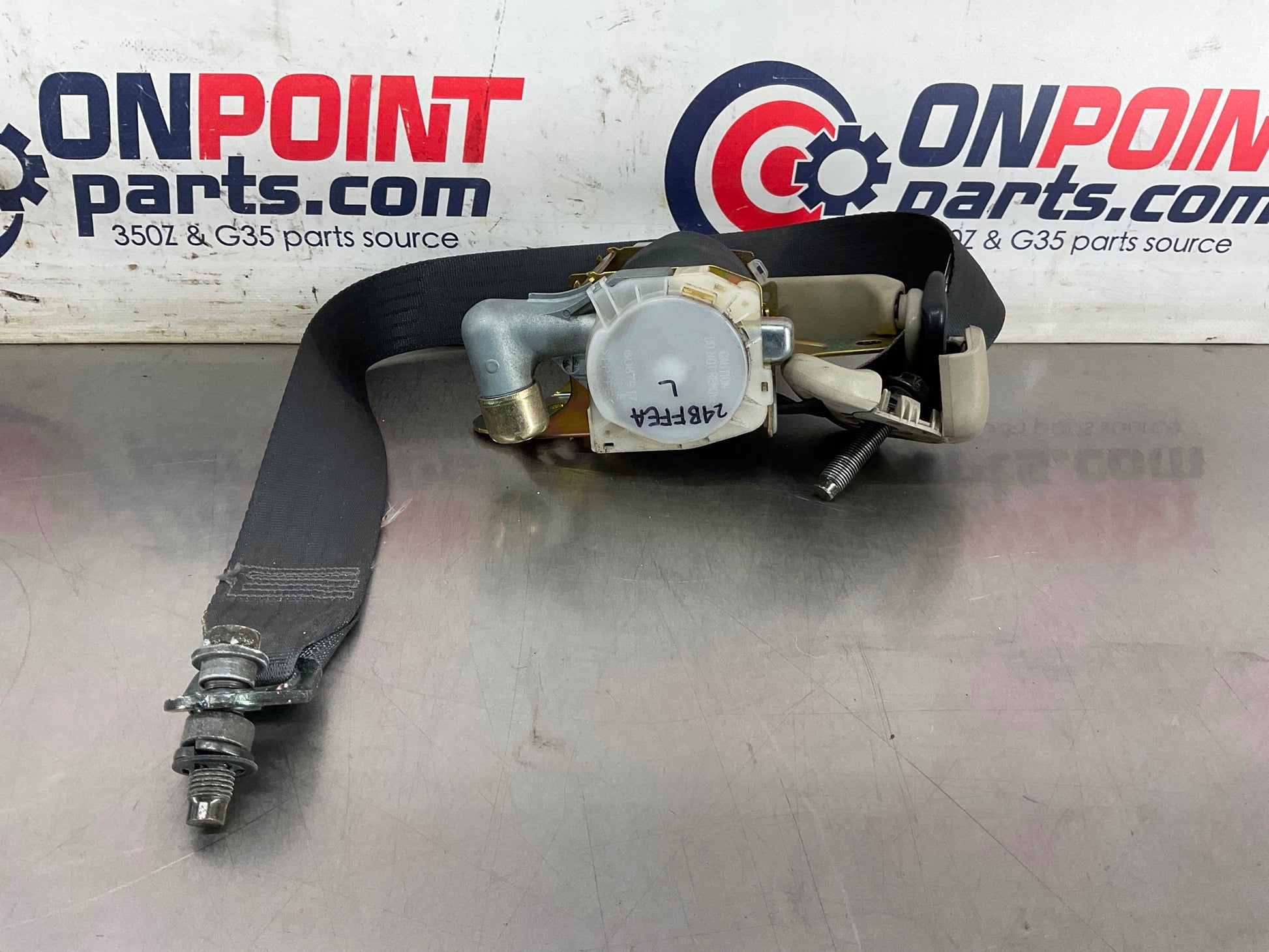 2005 Infiniti G35 Coupe Driver Left Seat Belt Retractor Tensioner OEM 24BFFEA - On Point Parts Inc