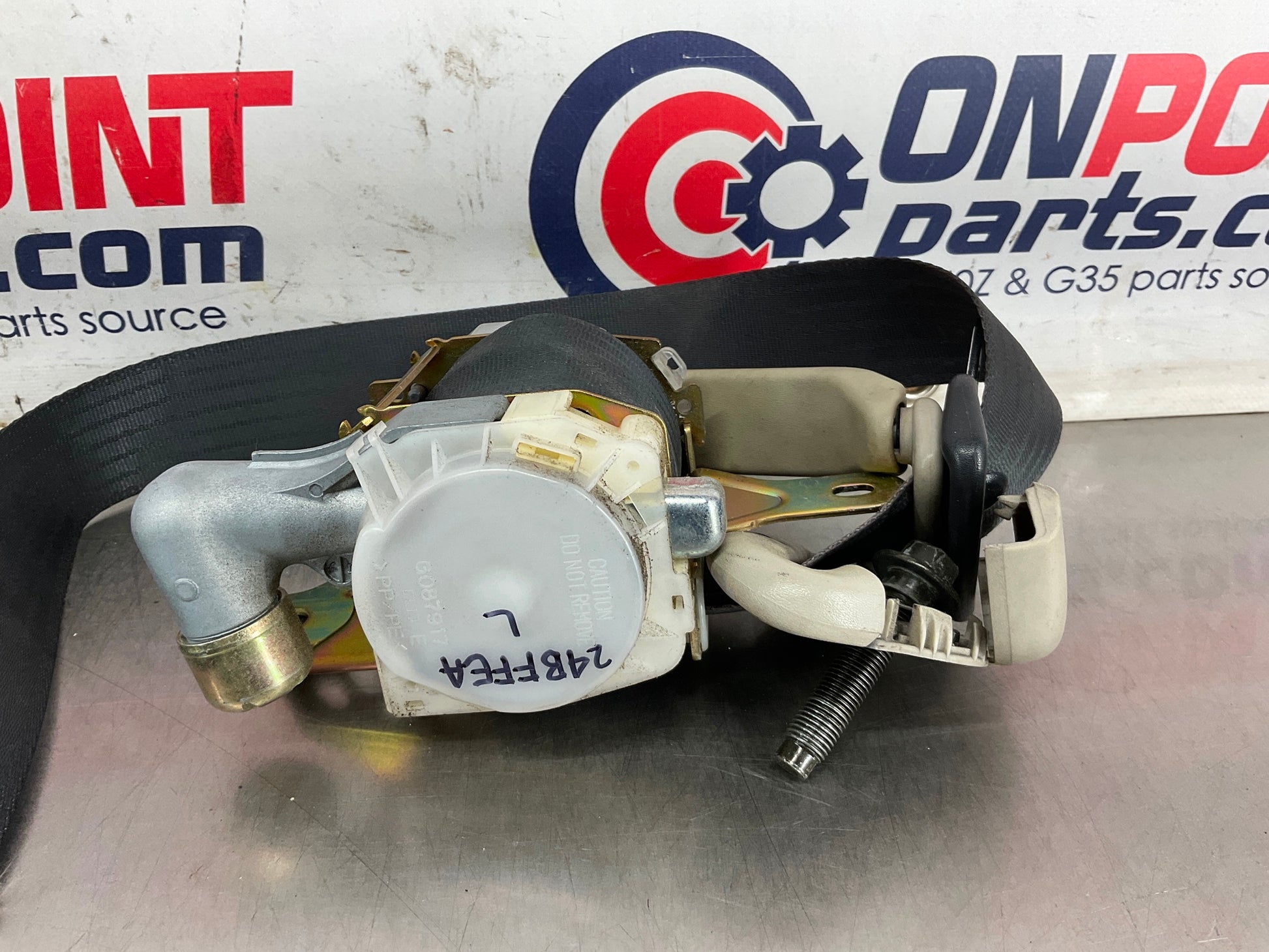 2005 Infiniti G35 Coupe Driver Left Seat Belt Retractor Tensioner OEM 24BFFEA - On Point Parts Inc