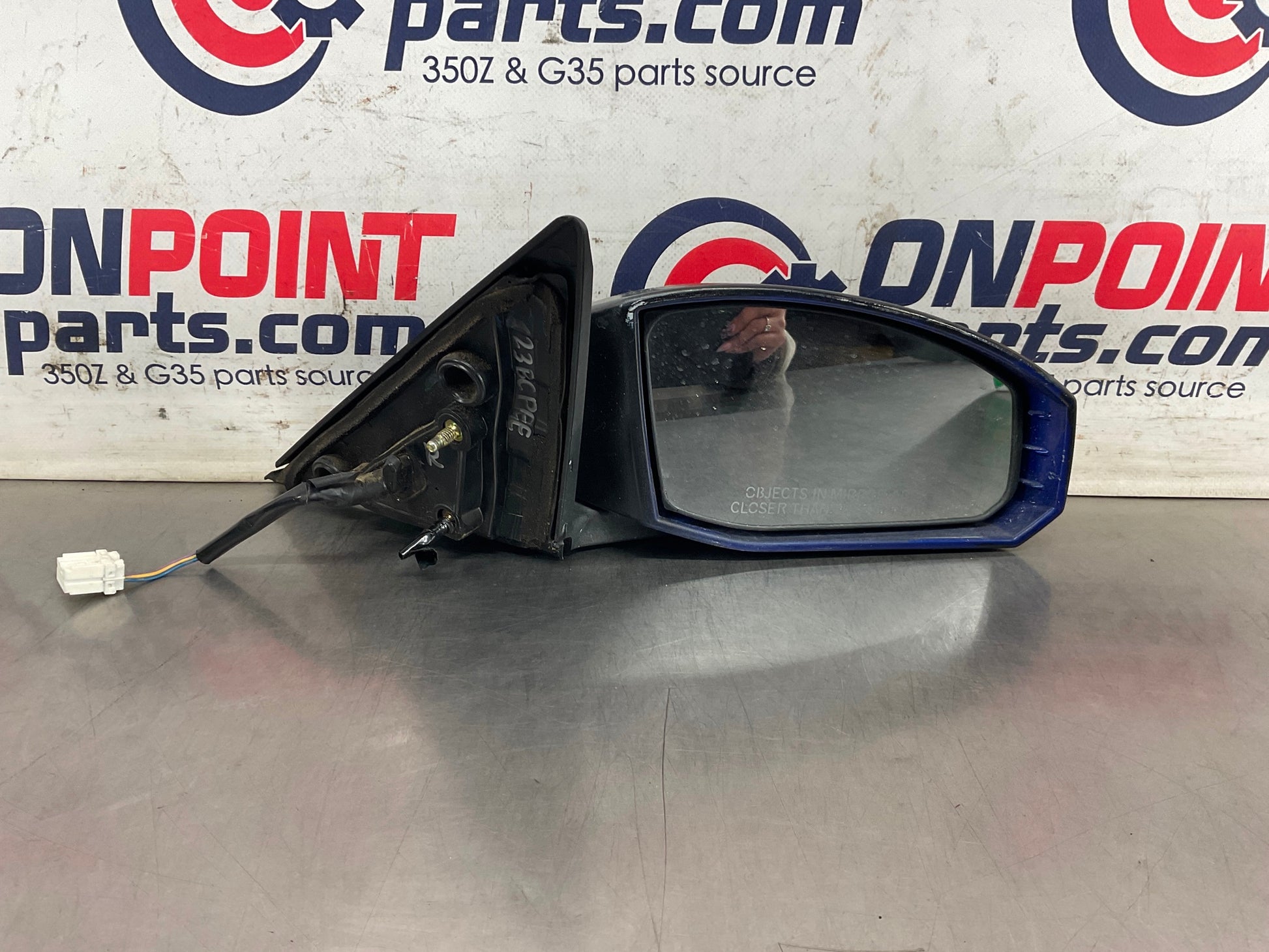 2003 Nissan 350Z Passenger Right Power Side View Mirror OEM 23BCPEE - On Point Parts Inc