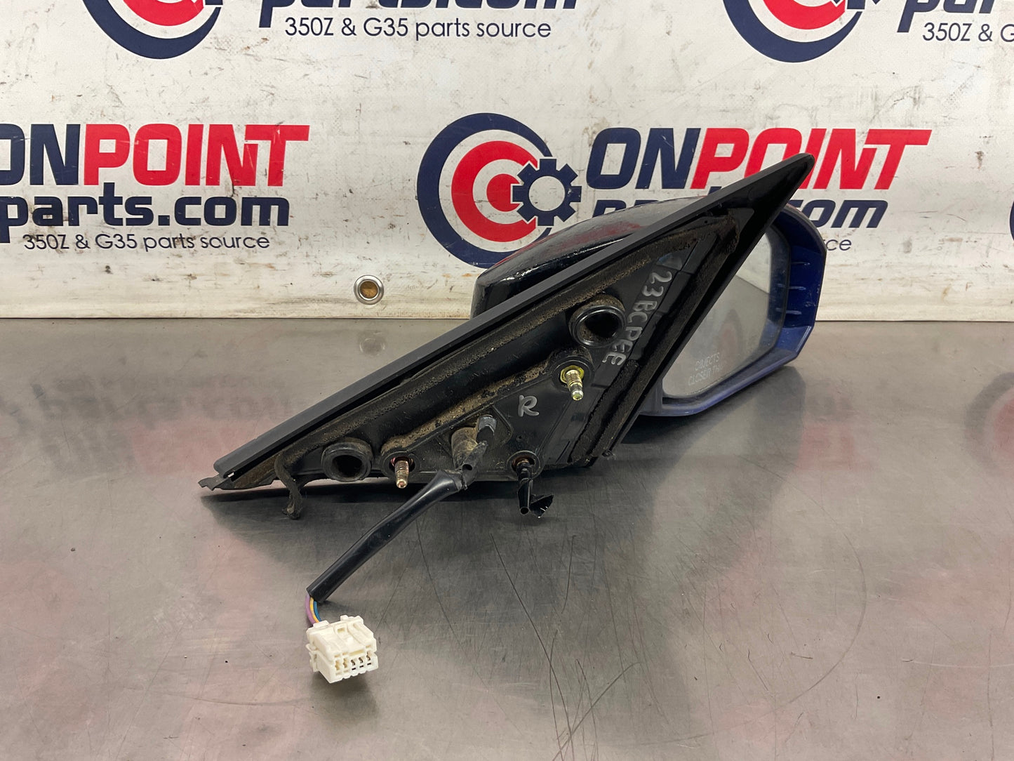 2003 Nissan 350Z Passenger Right Power Side View Mirror OEM 23BCPEE - On Point Parts Inc