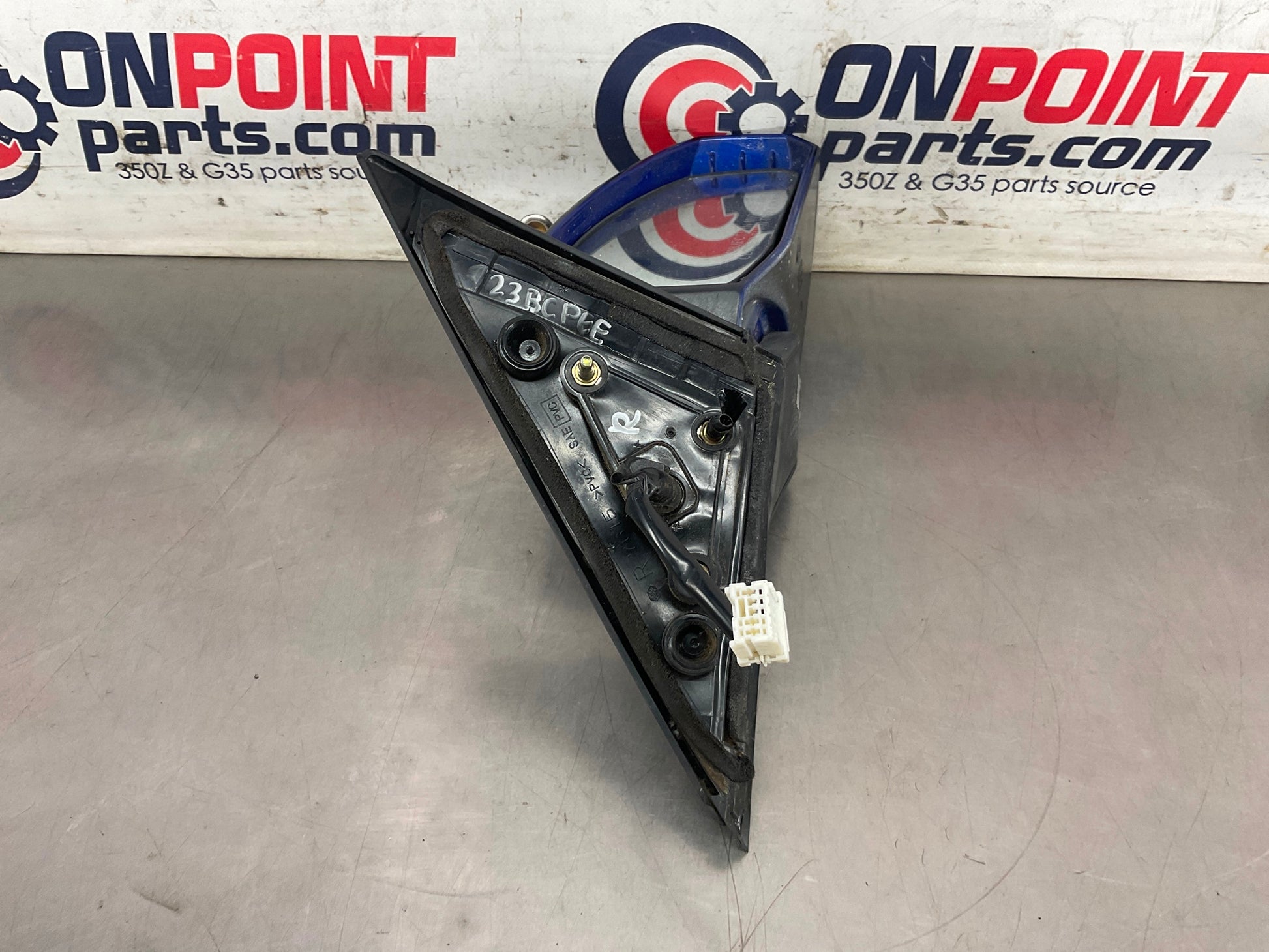 2003 Nissan 350Z Passenger Right Power Side View Mirror OEM 23BCPEE - On Point Parts Inc