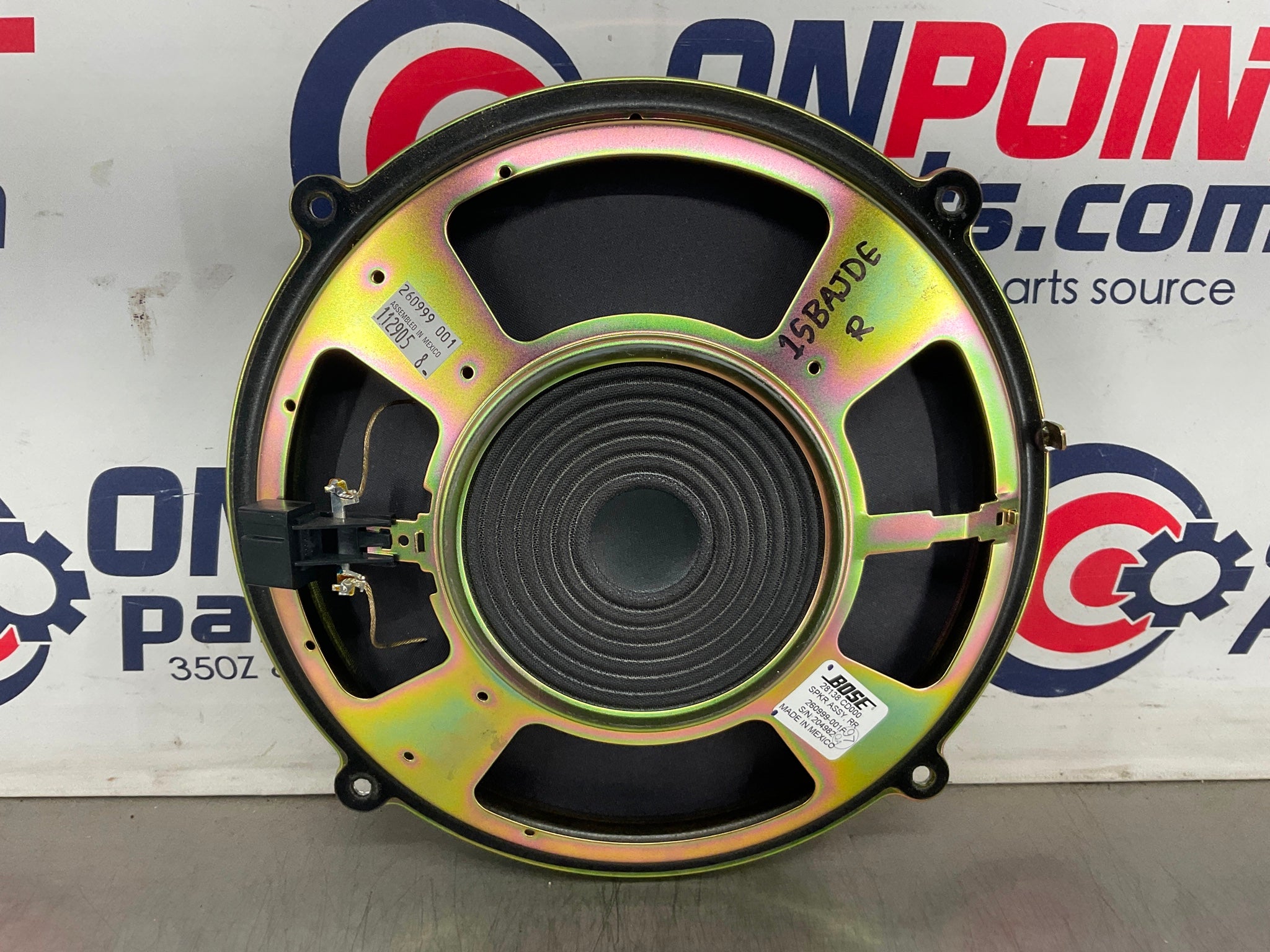 2006 Nissan 350Z Passenger Right Bose Subwoofer Speaker 28138 OEM