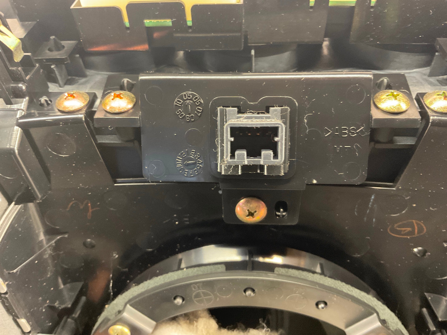 2006 Nissan 350Z Manual Shifter Boot Bezel Trim with AC Controls OEM 15BAJDA - On Point Parts Inc