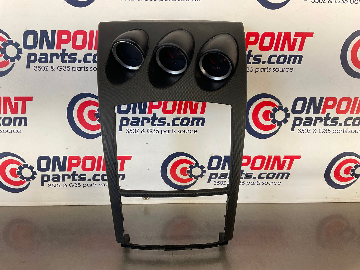 2006 Nissan 350Z Center Dash Trim with Instrument Gauge Cluster OEM 15BAJD7 - On Point Parts Inc