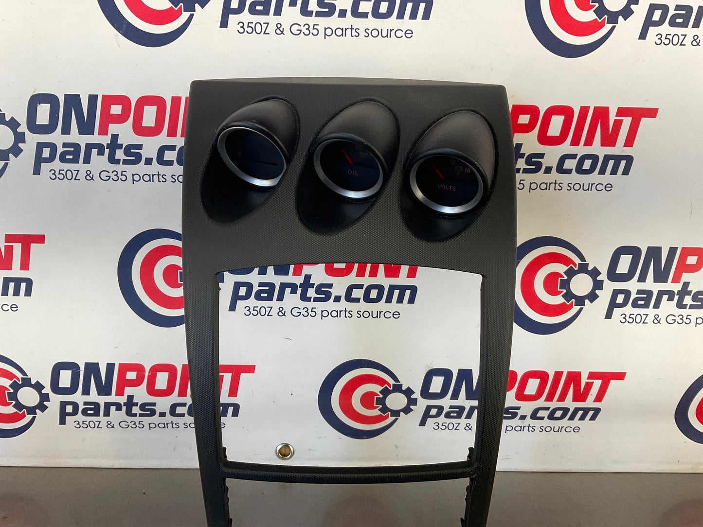 2006 Nissan 350Z Center Dash Trim with Instrument Gauge Cluster OEM 15BAJD7 - On Point Parts Inc