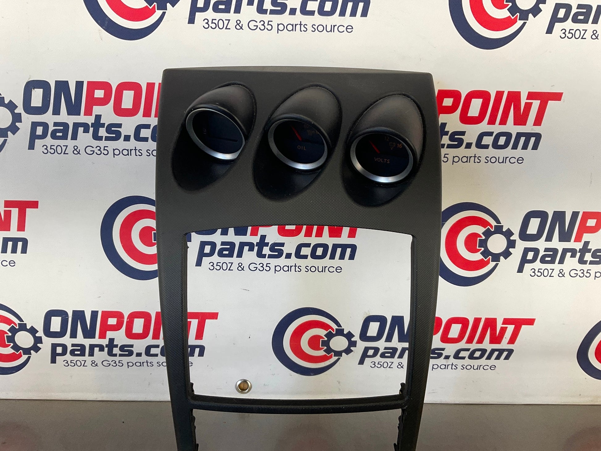 2006 Nissan 350Z Center Dash Trim with Instrument Gauge Cluster OEM 15BAJD7 - On Point Parts Inc