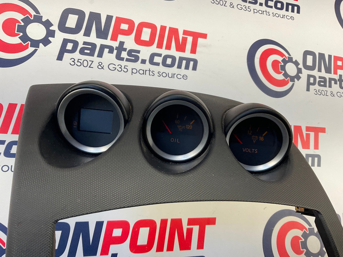 2006 Nissan 350Z Center Dash Trim with Instrument Gauge Cluster OEM 15BAJD7 - On Point Parts Inc