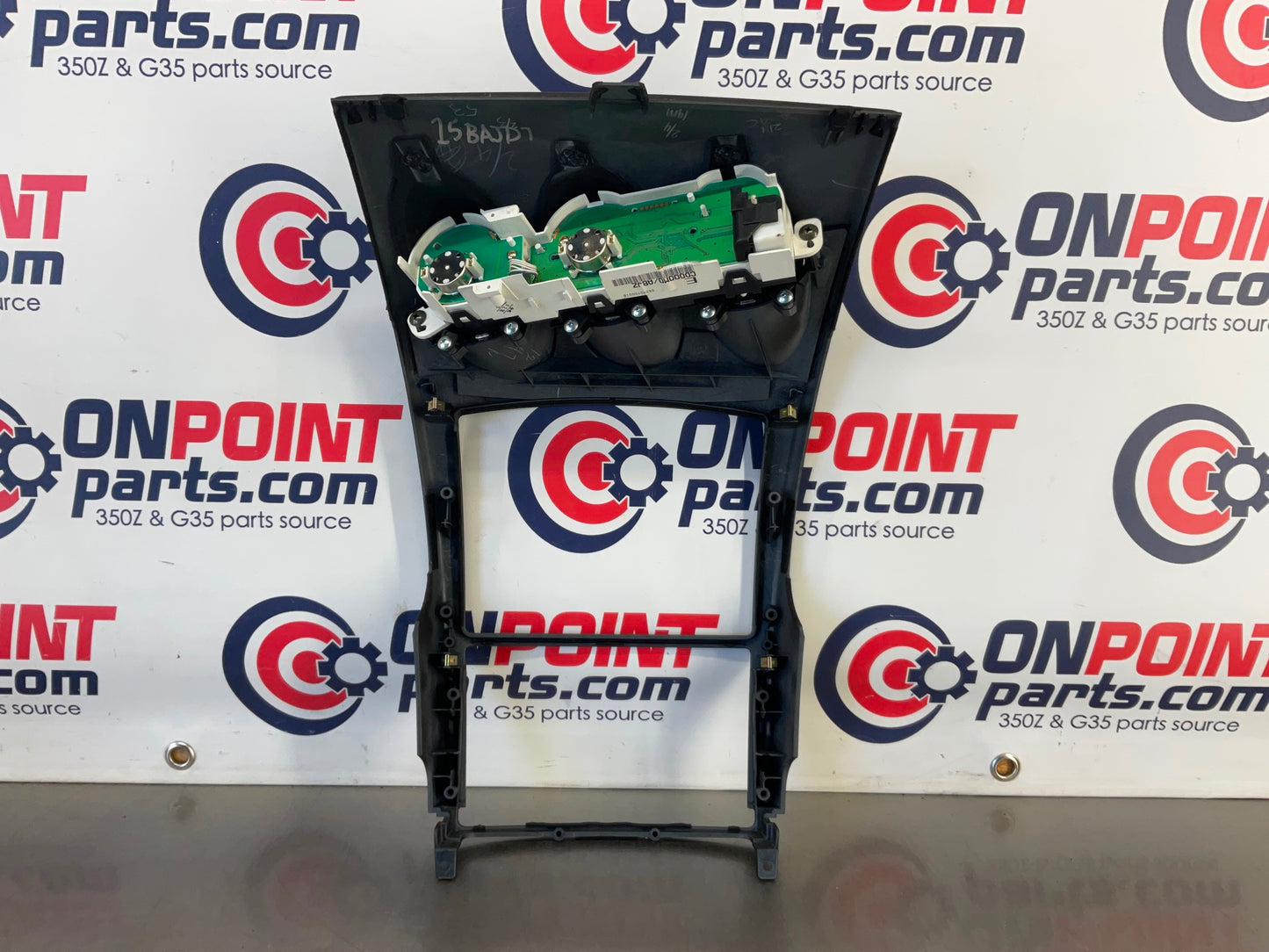 2006 Nissan 350Z Center Dash Trim with Instrument Gauge Cluster OEM 15BAJD7 - On Point Parts Inc