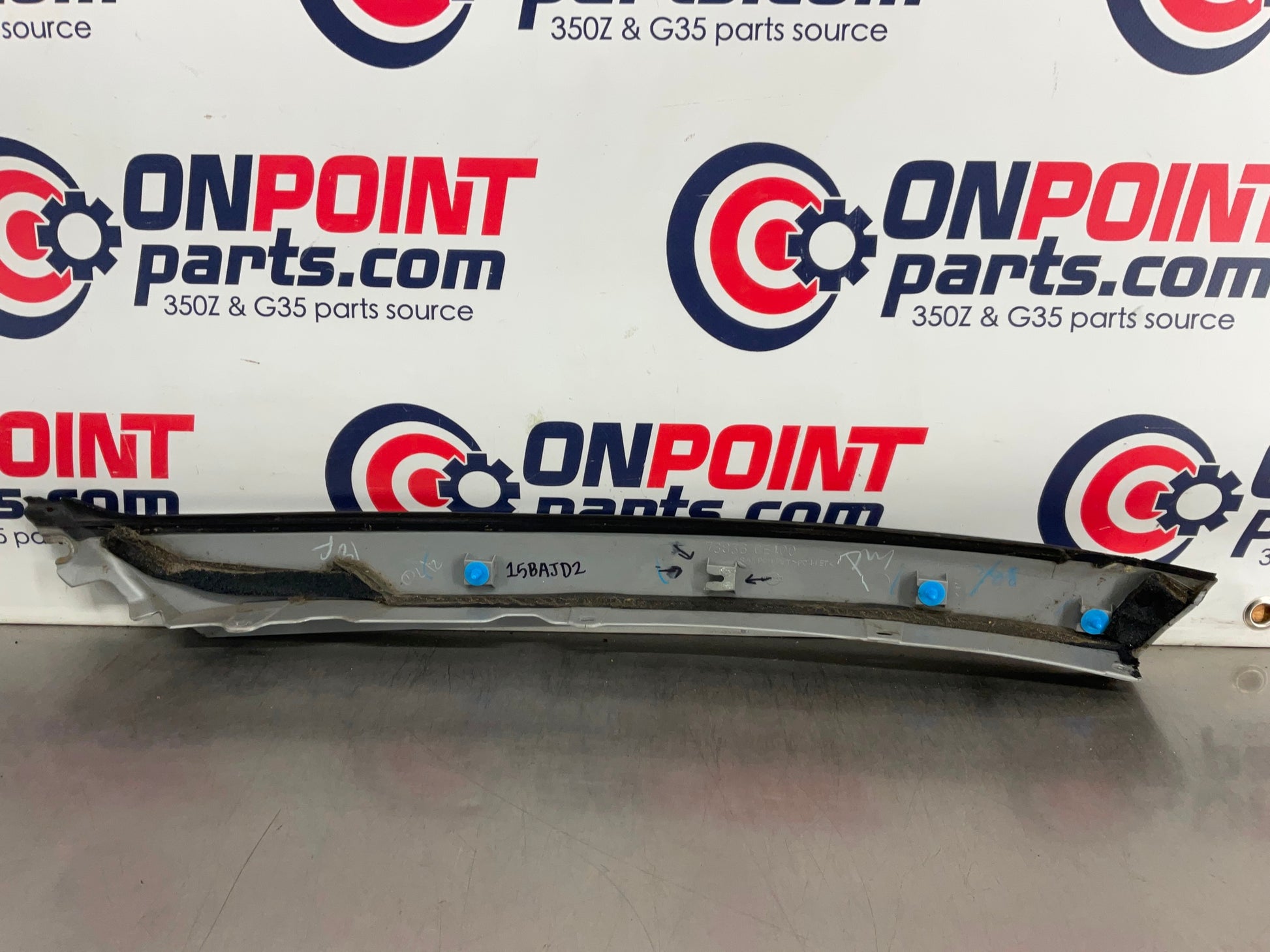 2006 Nissan 350Z Convertible Passenger Right Exterior A Pillar 76836 OEM 15BAJD2 - On Point Parts Inc