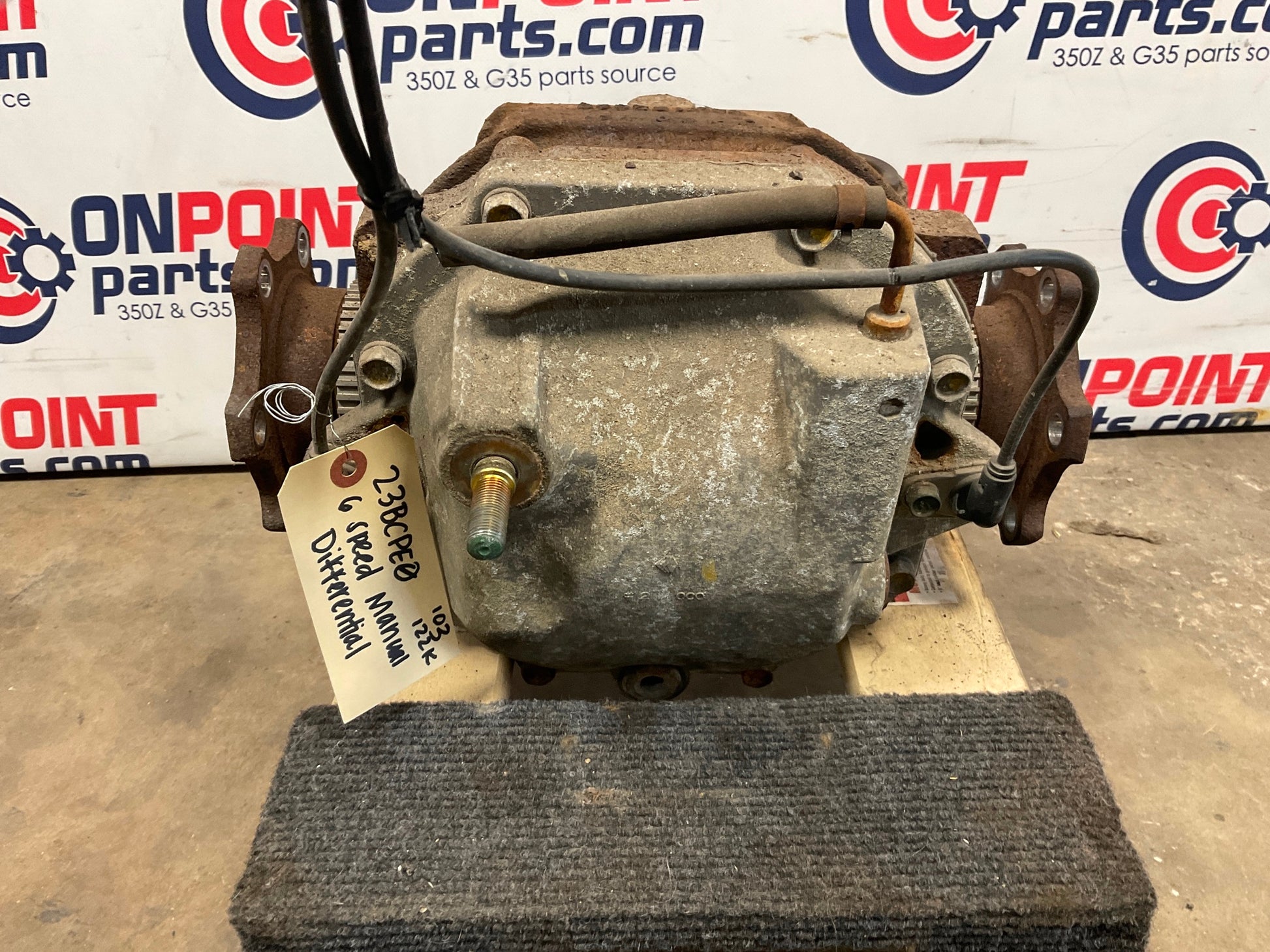 2003 Nissan 350Z VLSD Rear Differential 6 Speed Manual 3.54 122k OEM 23BCPE0 - On Point Parts Inc