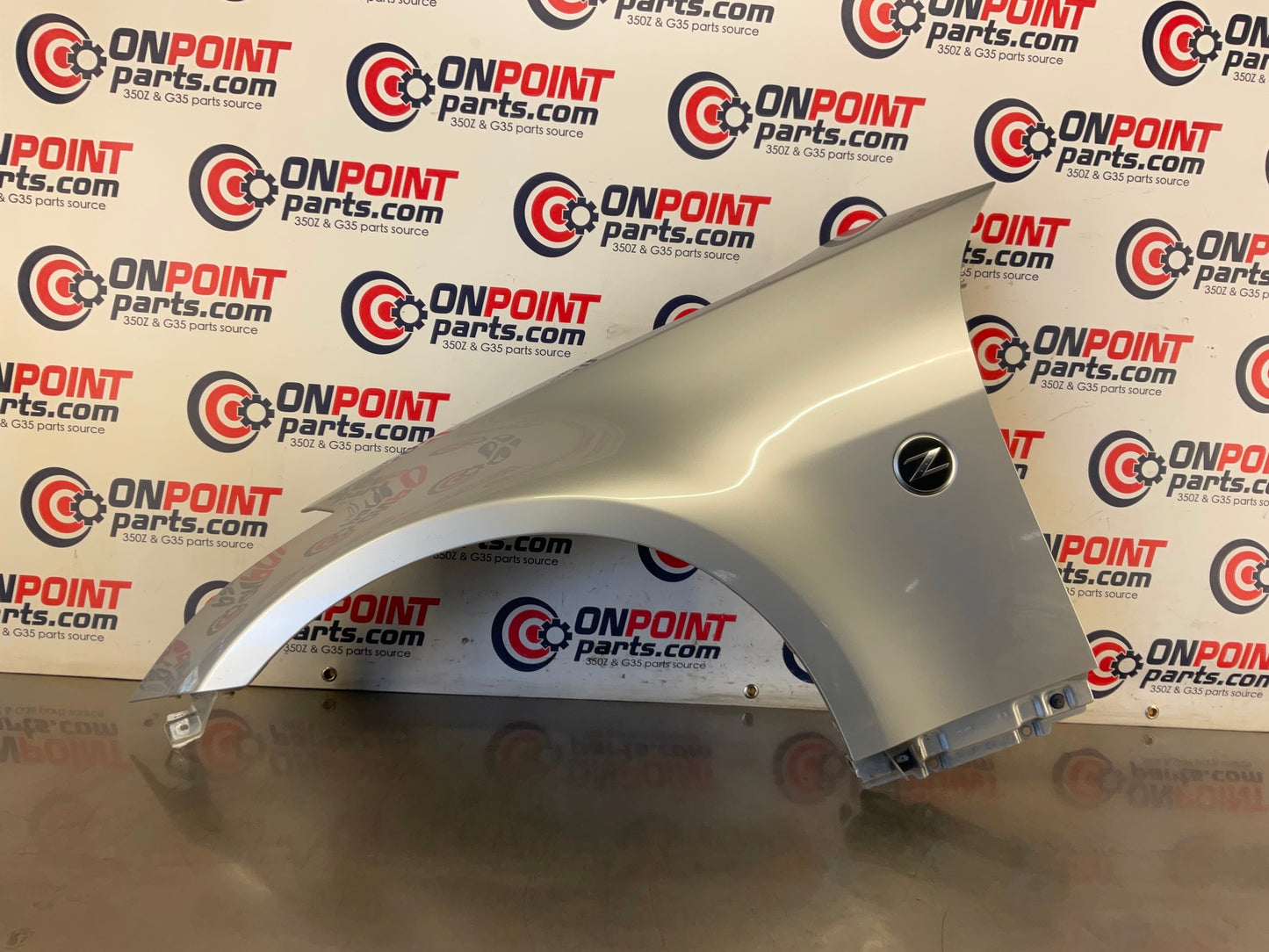 2006 Nissan 350Z Driver Left Front Fender with Emblem OEM 23BC9E5 - On Point Parts Inc