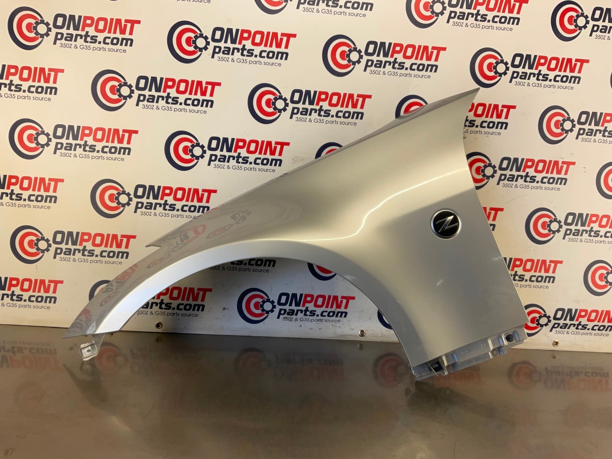 2006 Nissan 350Z Driver Left Front Fender with Emblem OEM 23BC9E5 - On Point Parts Inc